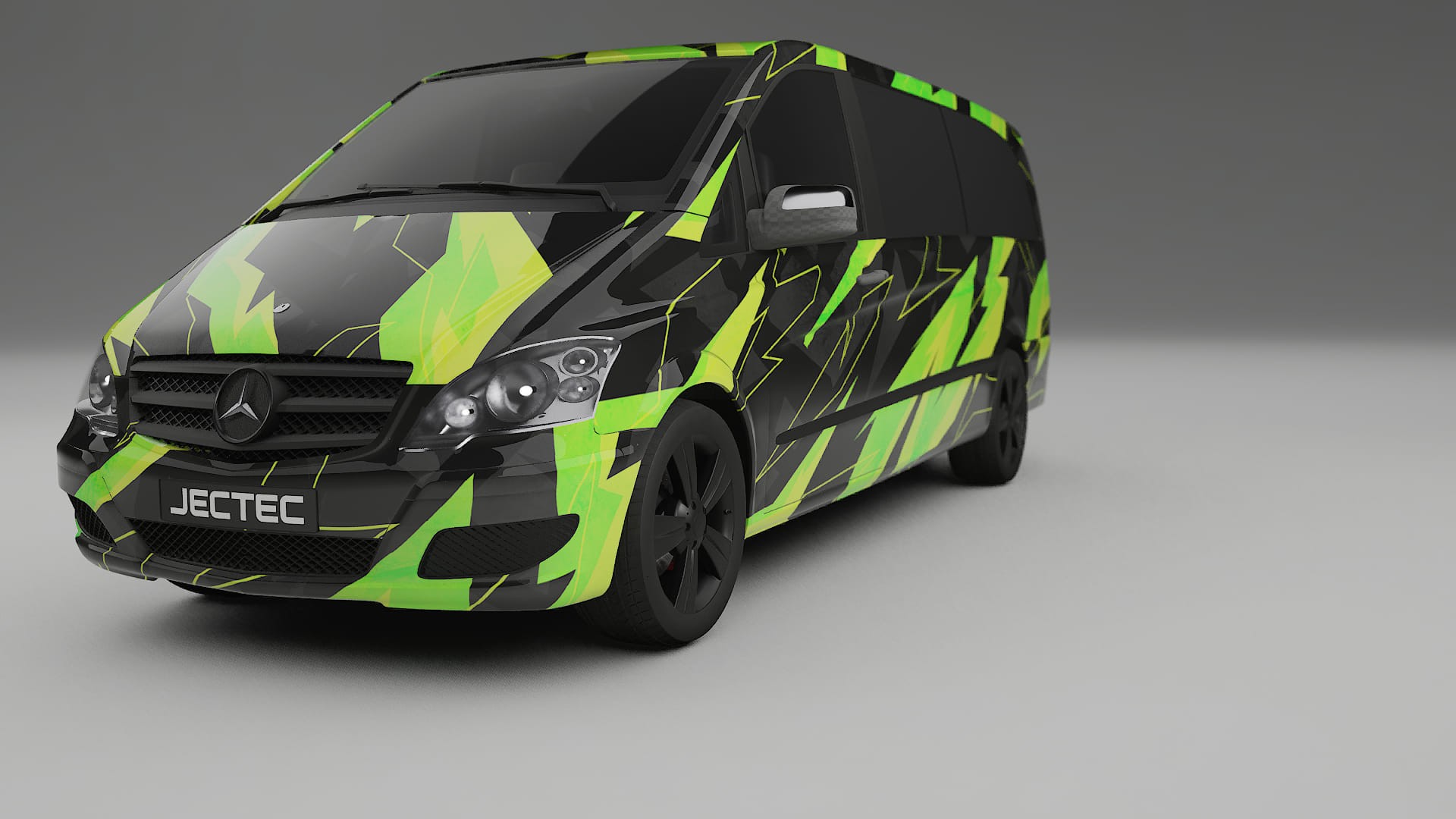 Mercedes Viano Extralong W439 Facelift LCI NINJA TURTLES – Design-Wrap PPF-Kit aus bedruckbarer Polyurethanfolie