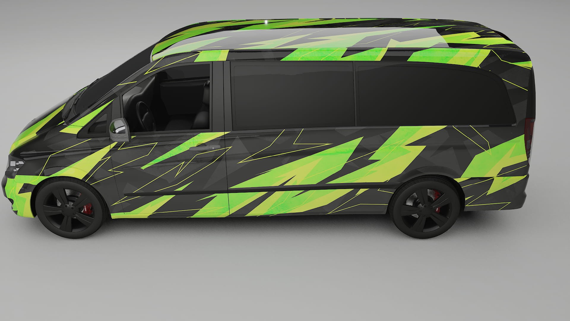 Mercedes Viano Extralong W439 Facelift LCI NINJA TURTLES Designed Wrap PPF Kit – Printable Polyurethane Film