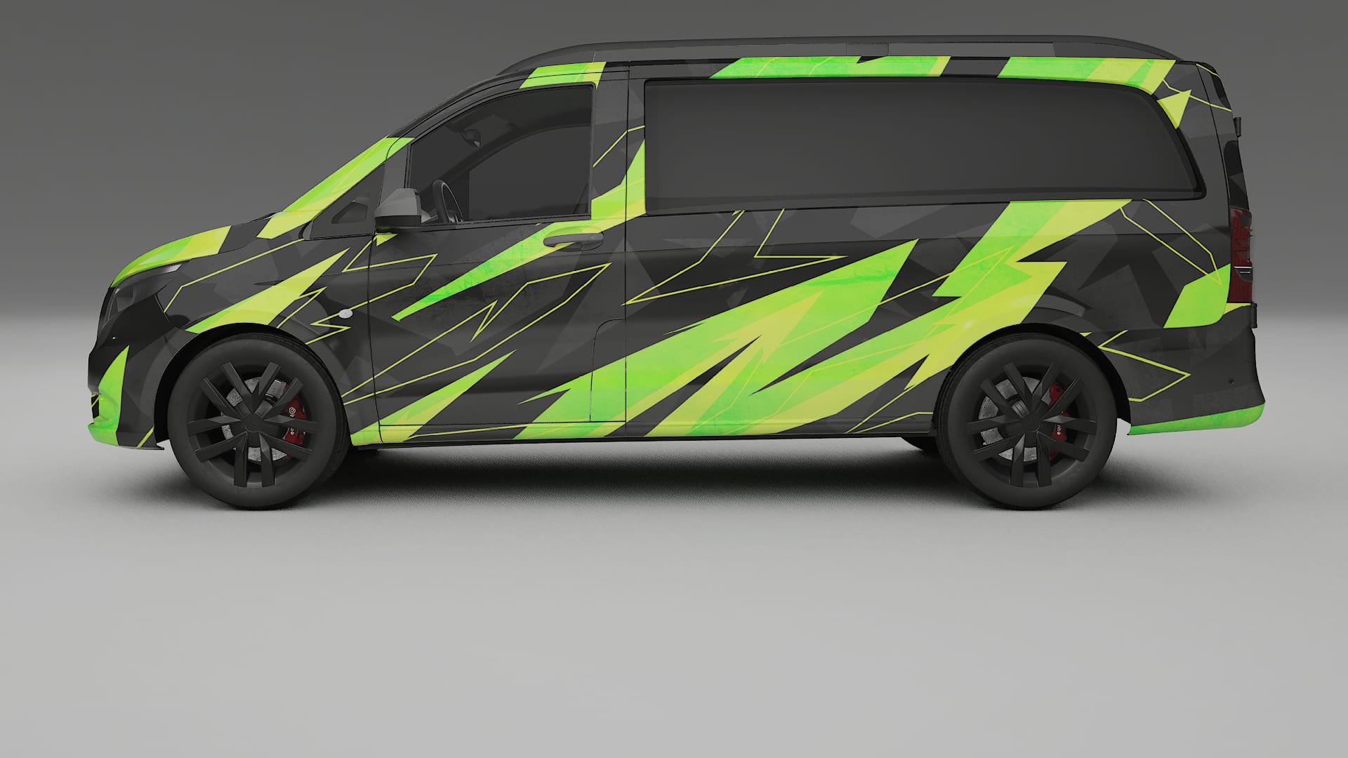 Mercedes Vito Short W447 prefacelift pre-LCI NINJA TURTLES Designed Wrap PPF Kit – Printable Polyurethane Film