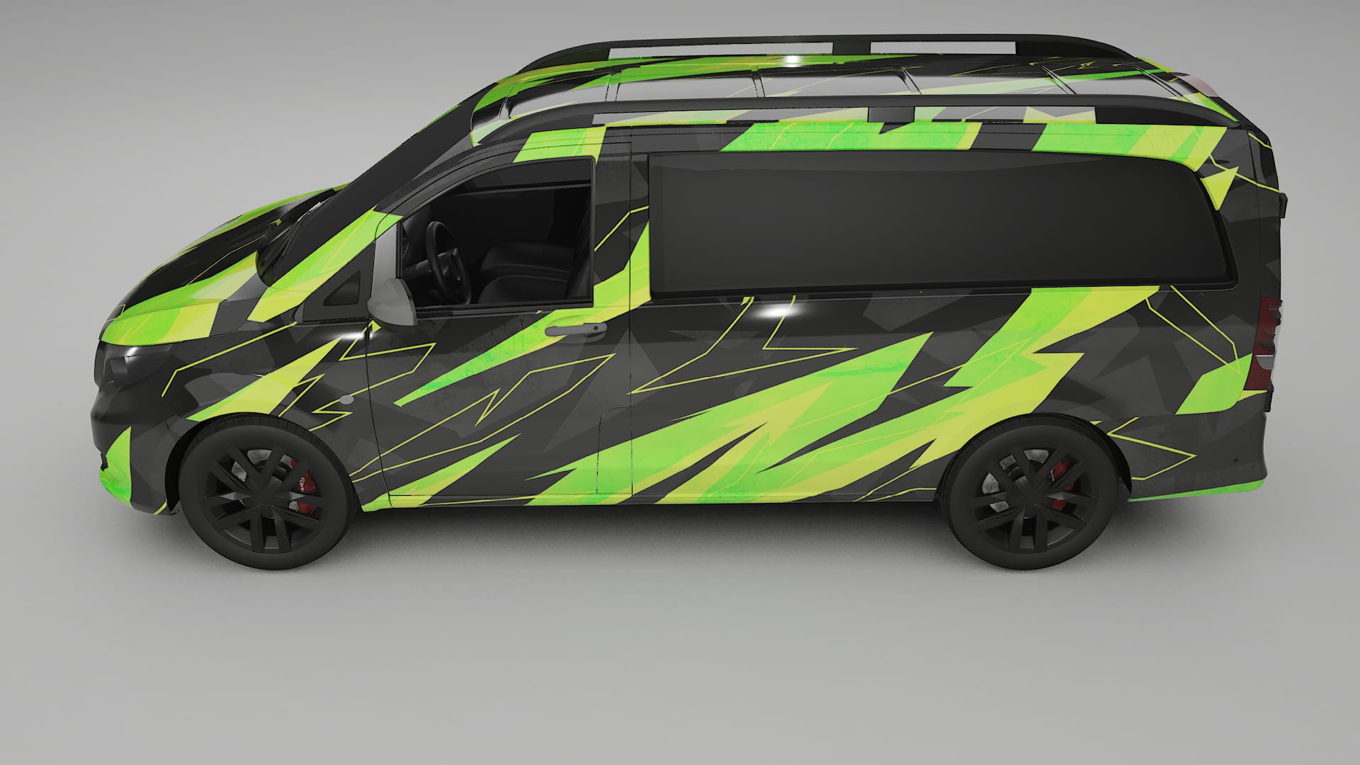 Mercedes Vito Short W447 prefacelift pre-LCI NINJA TURTLES Designed Wrap PPF Kit – Printable Polyurethane Film