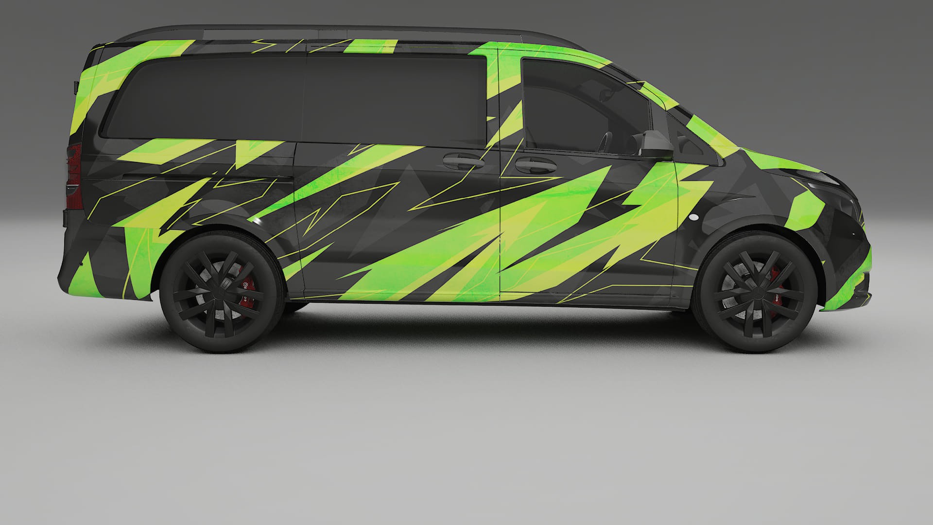 Mercedes Vito Short W447 prefacelift pre-LCI NINJA TURTLES Designed Wrap PPF Kit – Printable Polyurethane Film