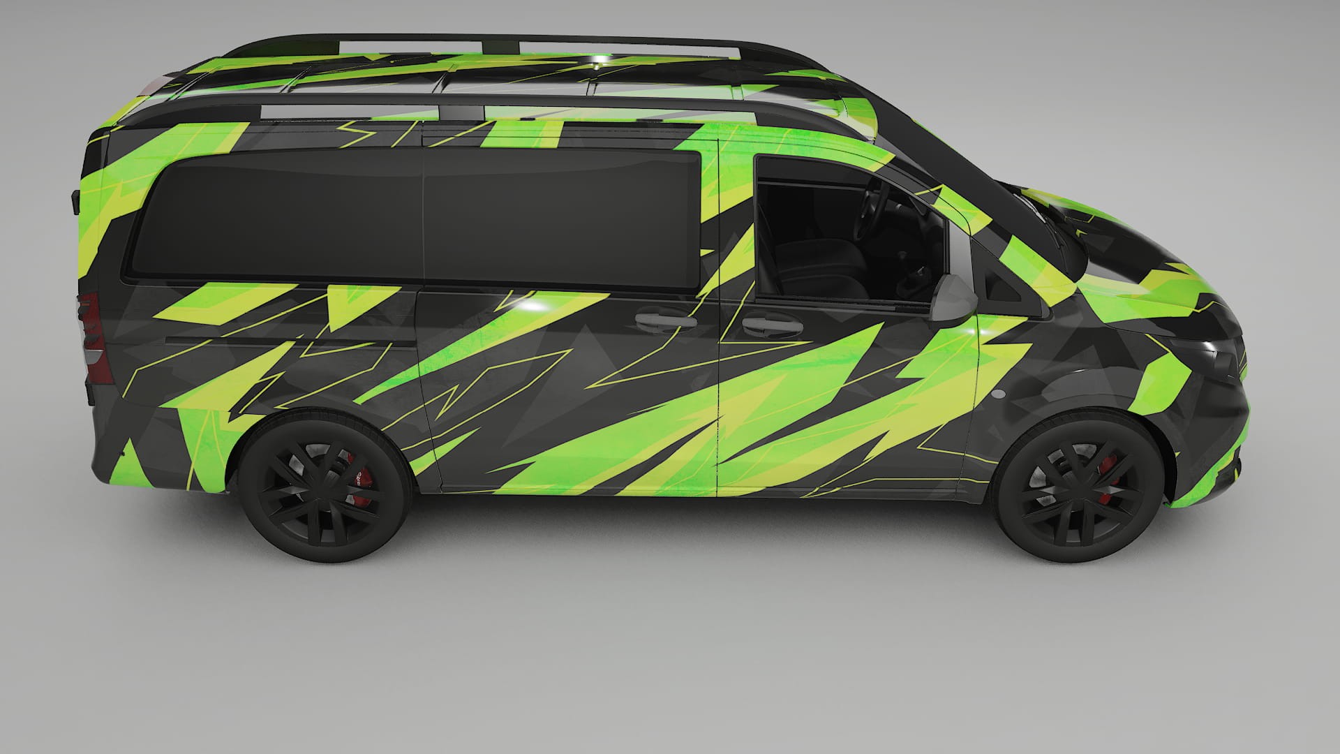 Mercedes Vito Short W447 prefacelift pre-LCI NINJA TURTLES Designed Wrap PPF Kit – Printable Polyurethane Film