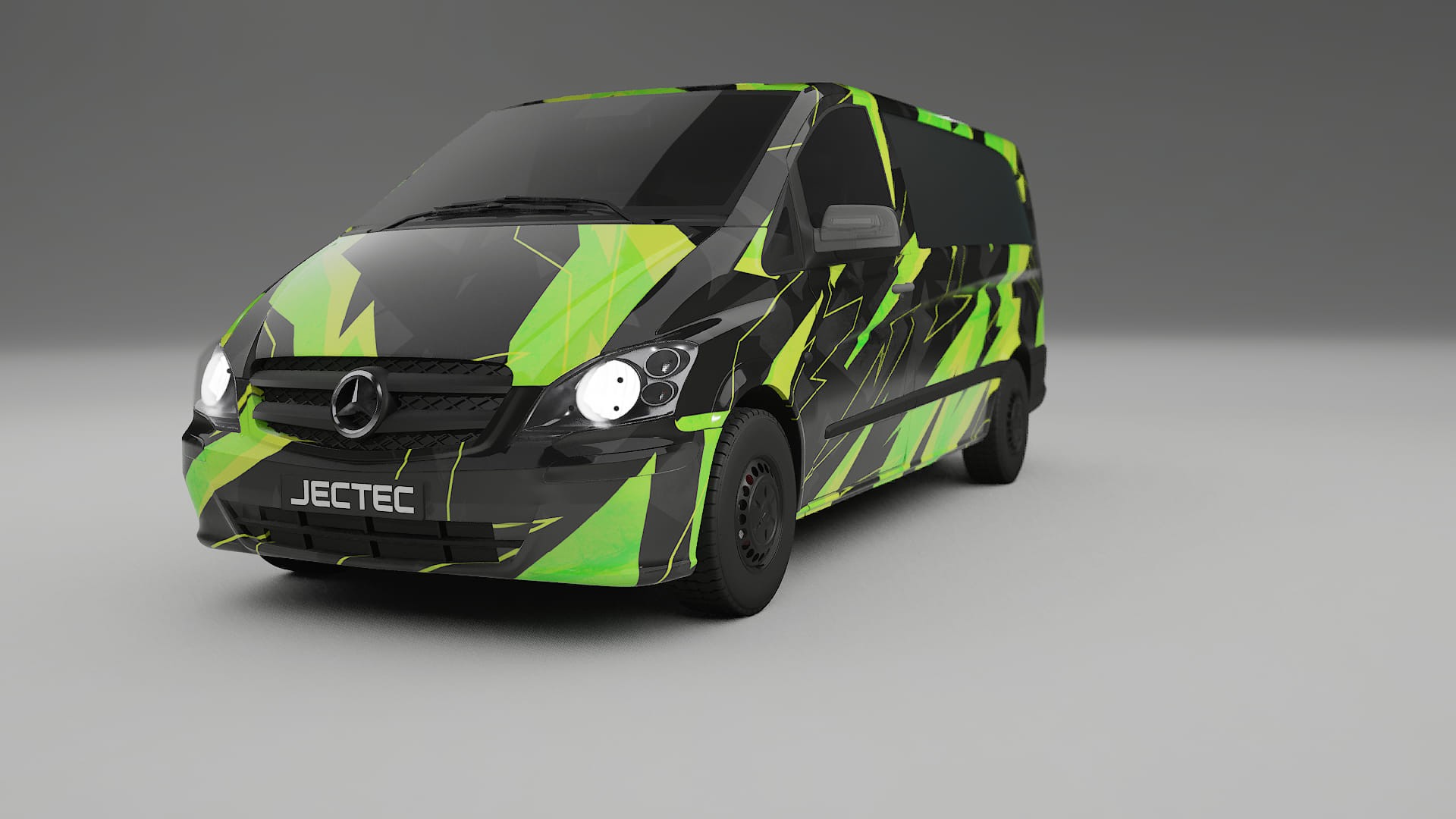 Mercedes Vito Short W639 facelift LCI NINJA TURTLES – Design-Wrap PPF-Kit aus bedruckbarer Polyurethanfolie