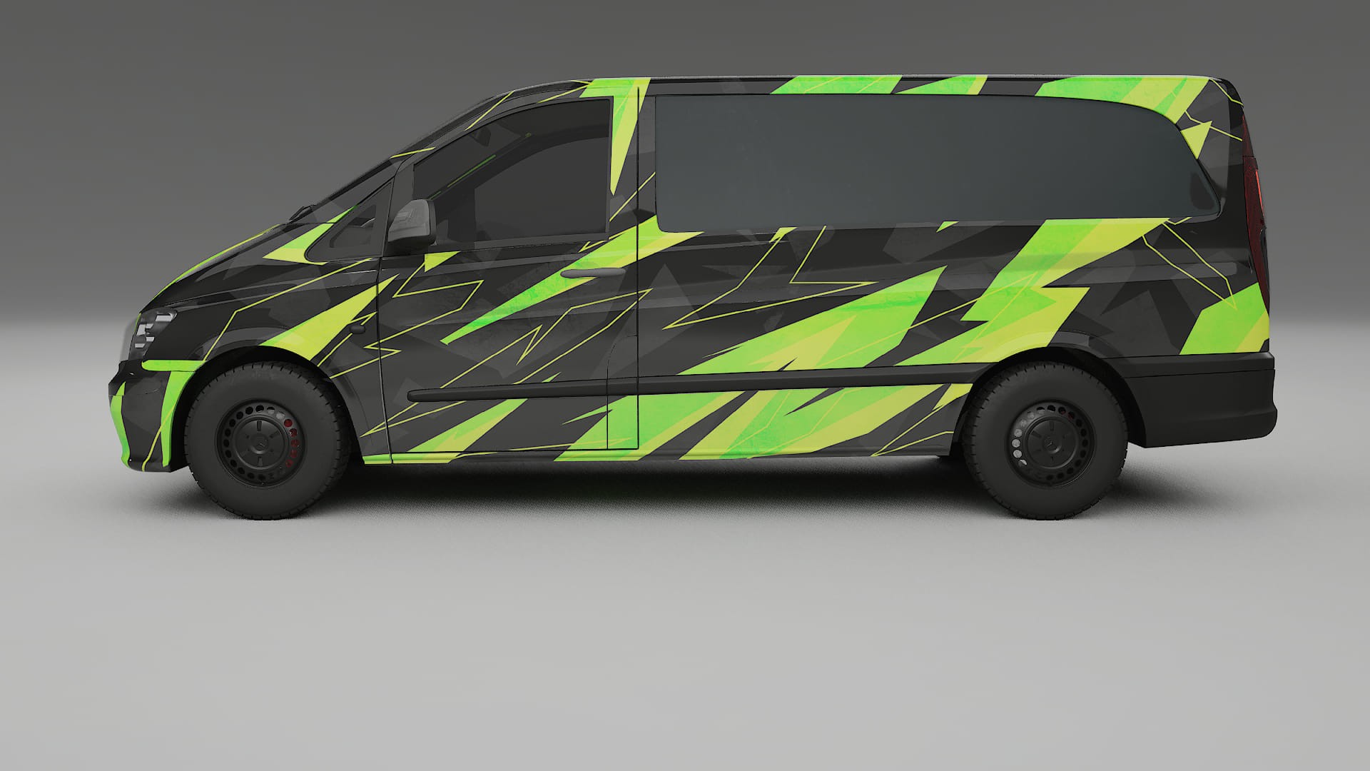 Mercedes Vito Short W639 facelift LCI NINJA TURTLES Designed Wrap PPF Kit – Printable Polyurethane Film
