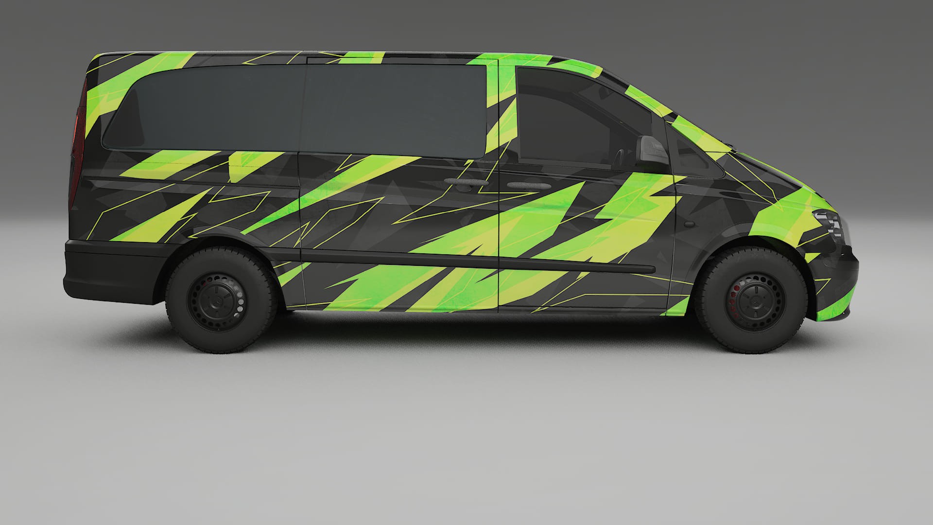 Mercedes Vito Short W639 facelift LCI NINJA TURTLES – Design-Wrap PPF-Kit aus bedruckbarer Polyurethanfolie