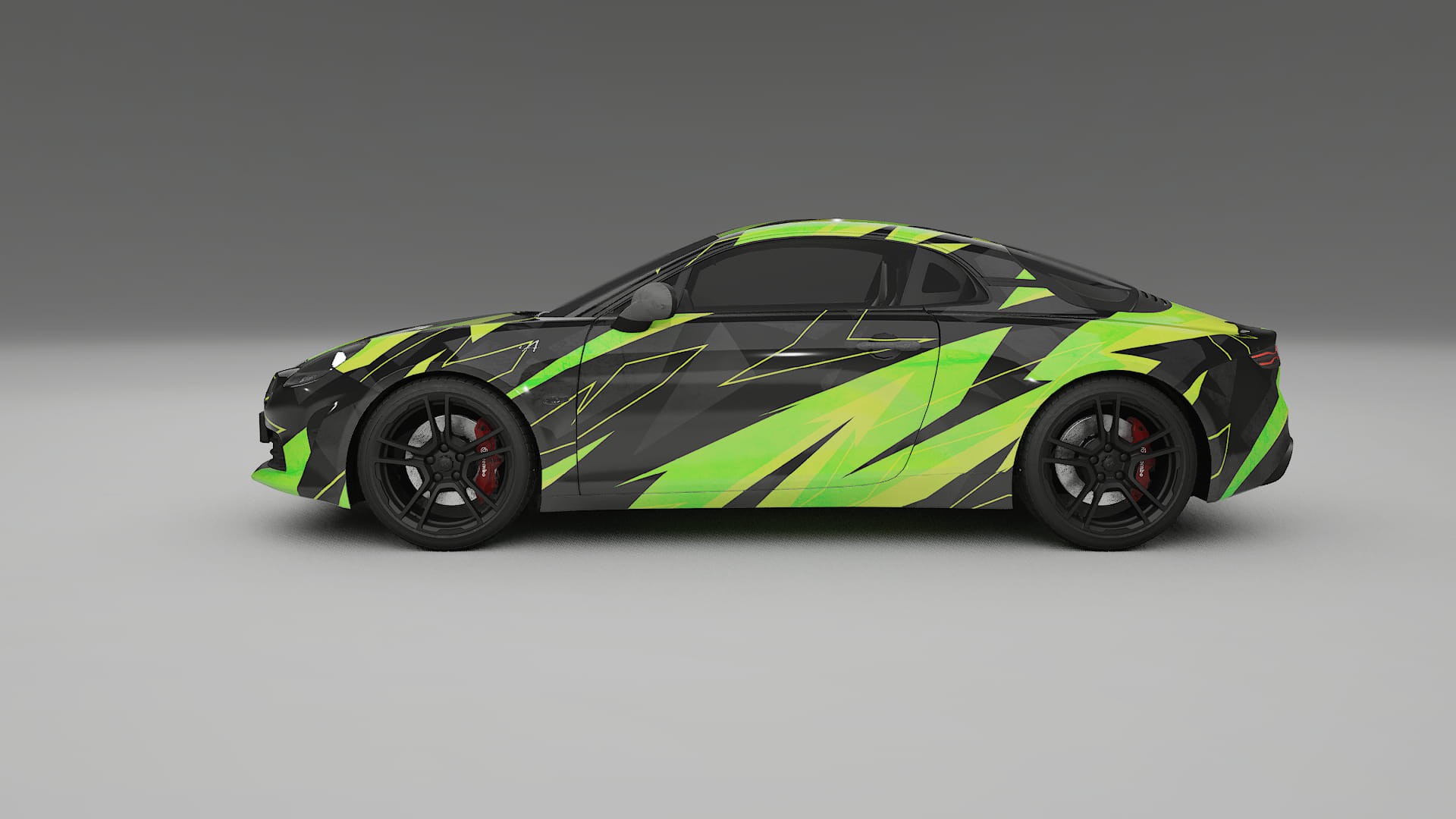 Renault Alpine A110 NINJA TURTLES – Design-Wrap PPF-Kit aus bedruckbarer Polyurethanfolie