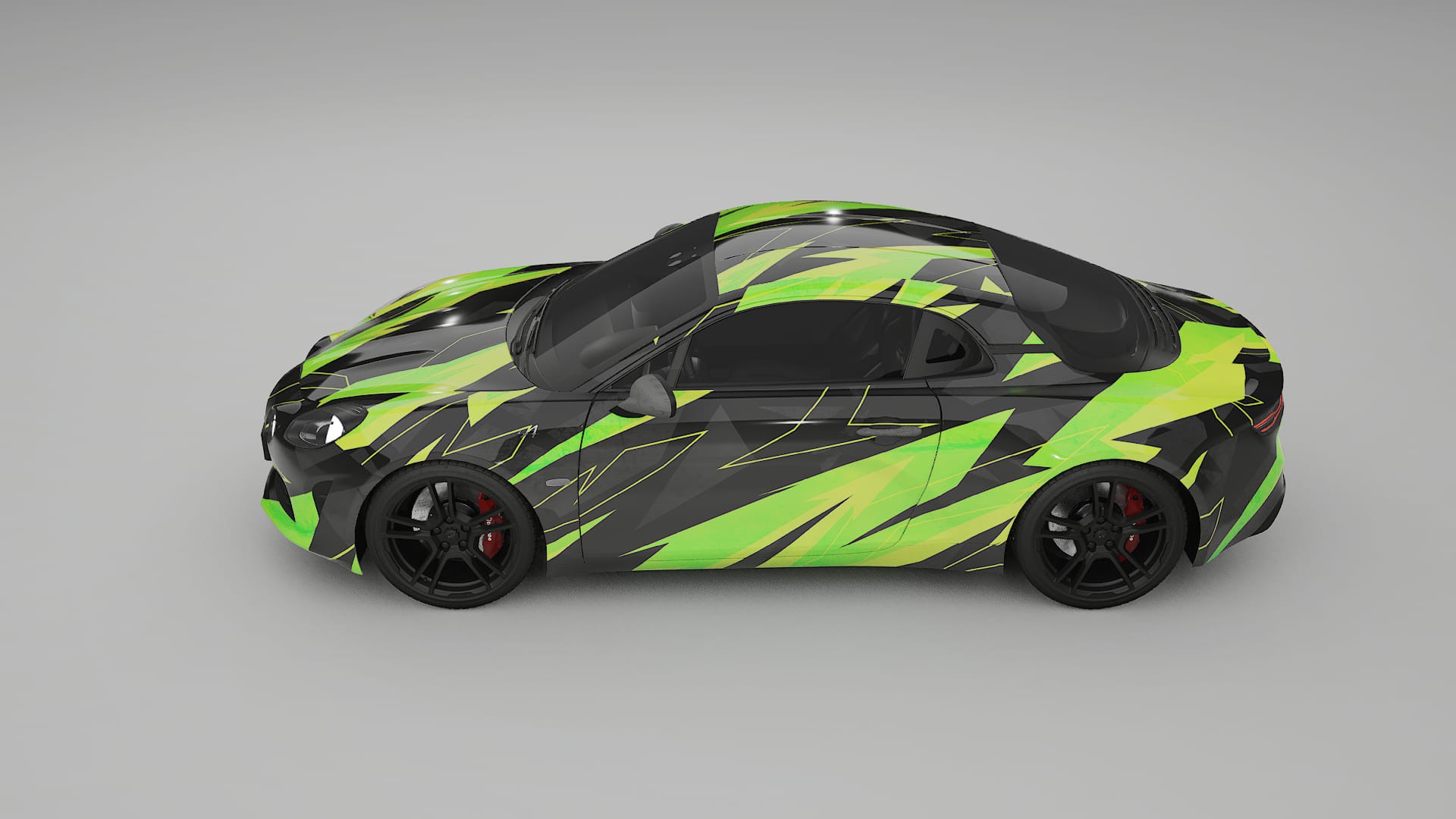 Renault Alpine A110 NINJA TURTLES Designed Wrap PPF Kit – Printable Polyurethane Film