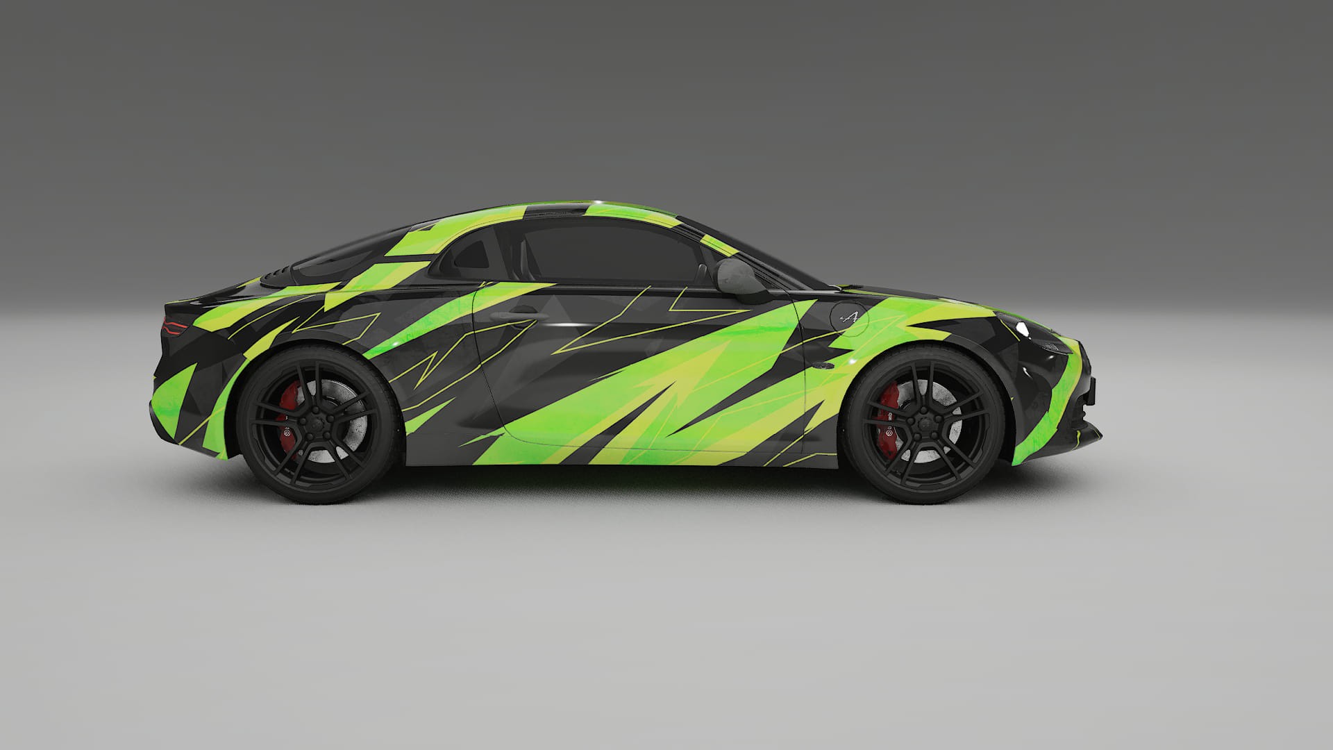 Renault Alpine A110 NINJA TURTLES – Design-Wrap PPF-Kit aus bedruckbarer Polyurethanfolie