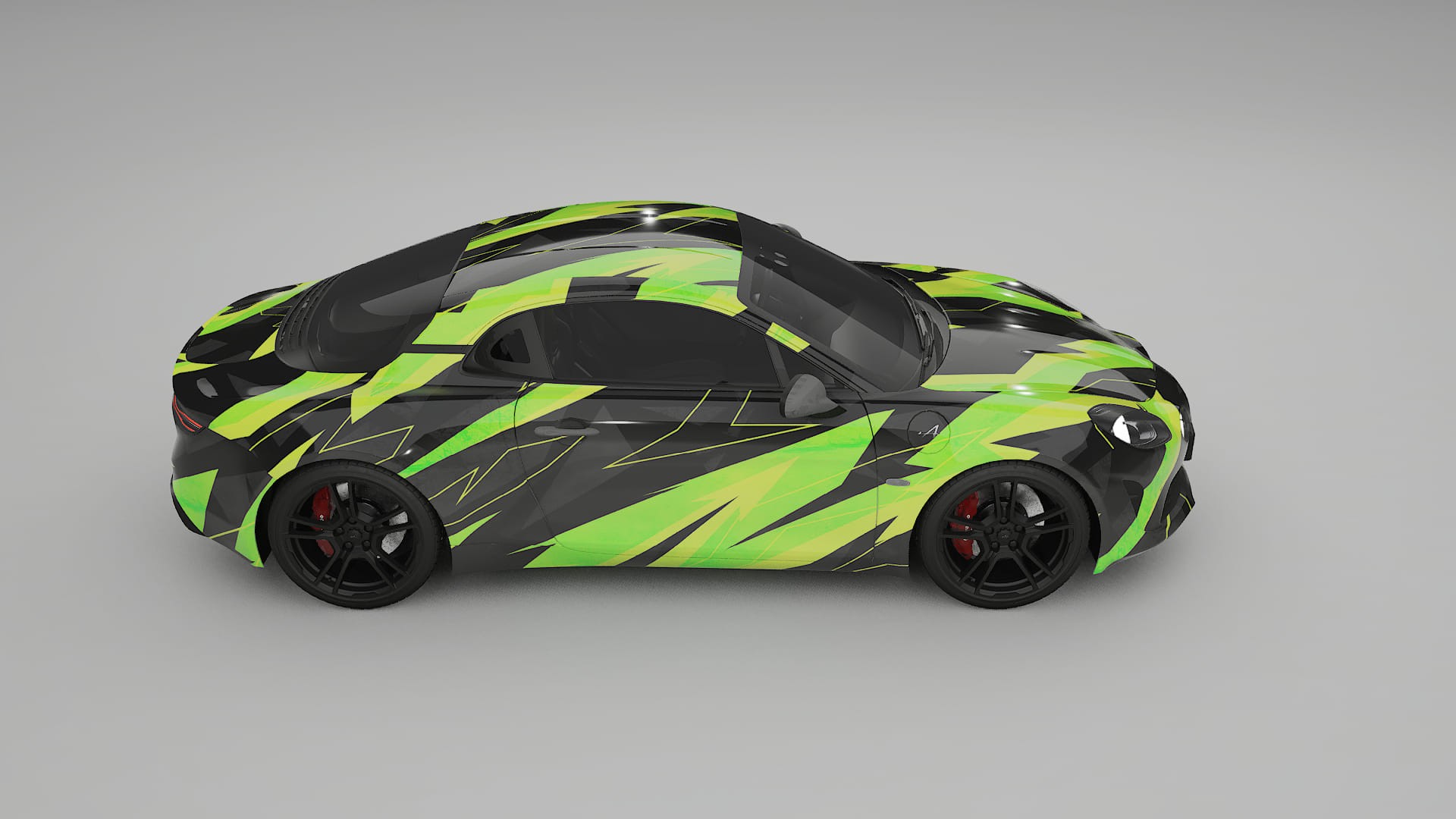 Renault Alpine A110 NINJA TURTLES – Design-Wrap PPF-Kit aus bedruckbarer Polyurethanfolie