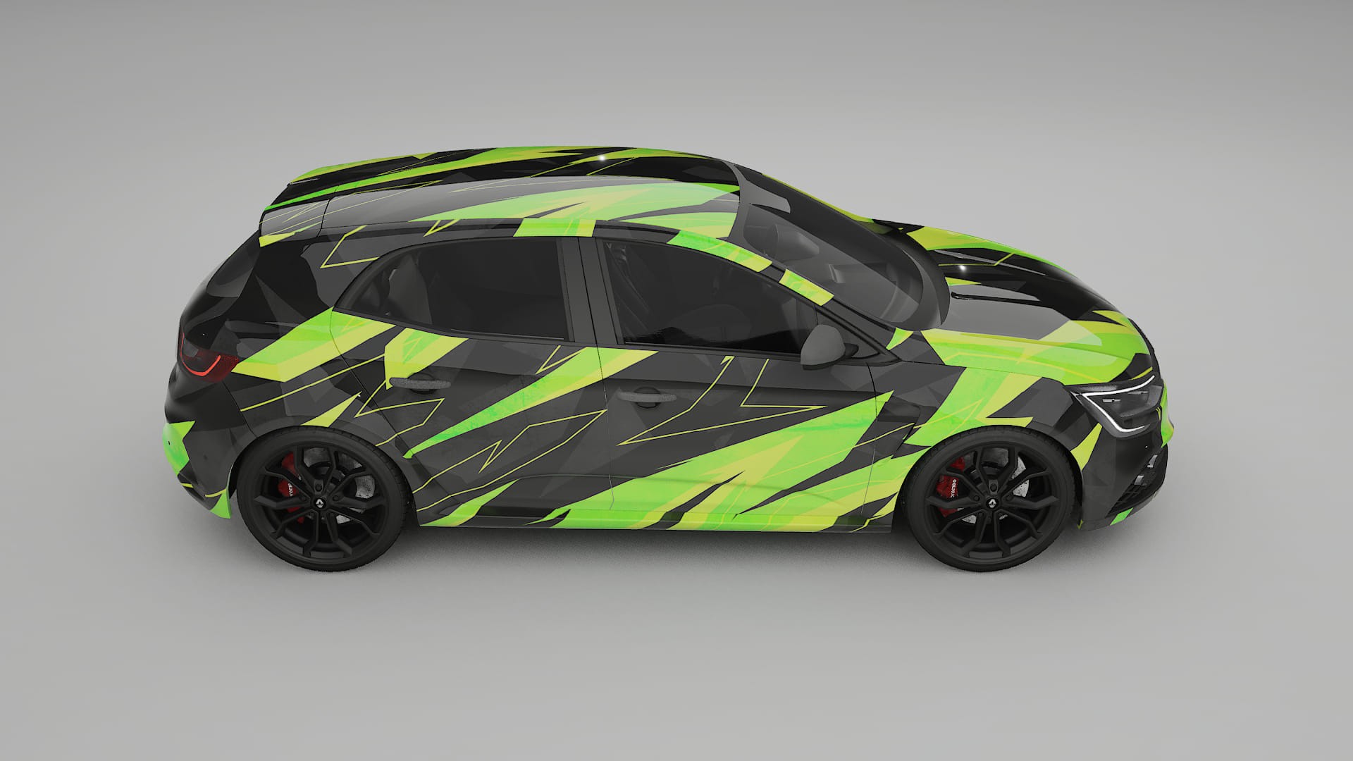 Renault Megane RS IV NINJA TURTLES – Design-Wrap PPF-Kit aus bedruckbarer Polyurethanfolie