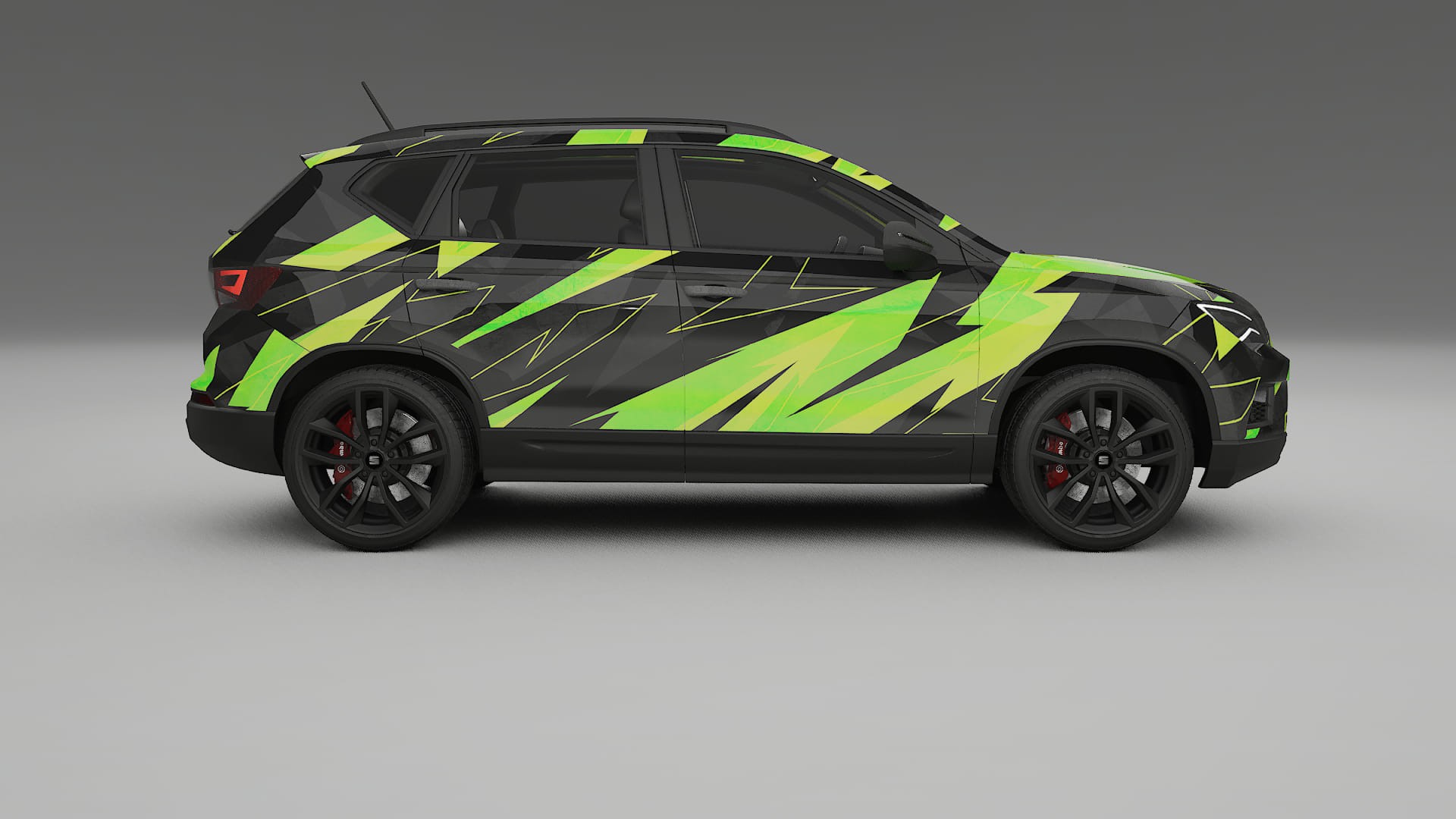 Seat Ateca KH7 NINJA TURTLES – Design-Wrap PPF-Kit aus bedruckbarer Polyurethanfolie