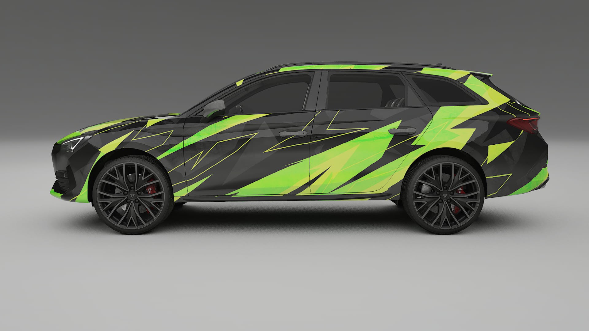 Seat Leon Cupra KL NINJA TURTLES Designed Wrap PPF Kit – Printable Polyurethane Film
