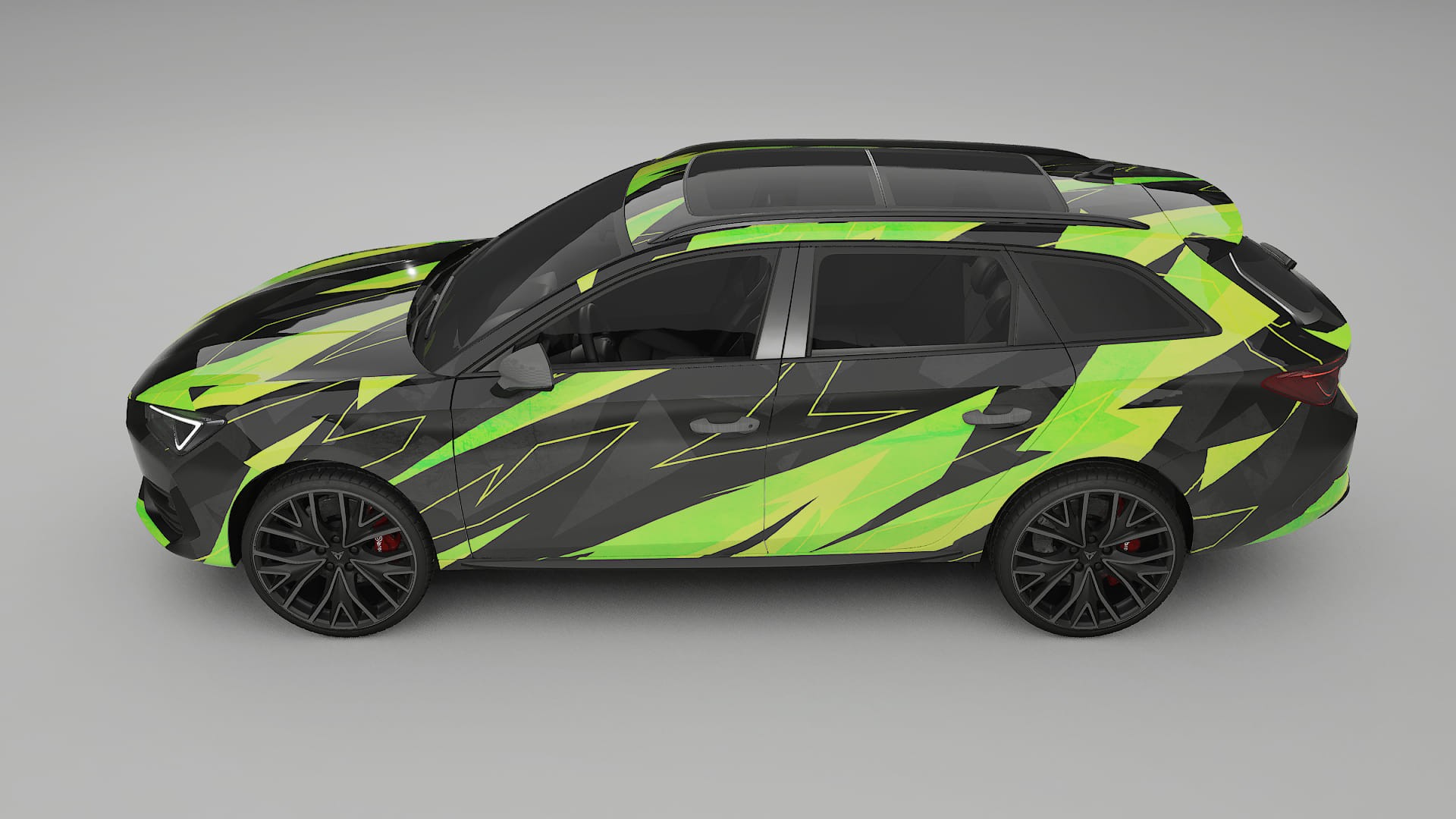 Seat Leon Cupra KL NINJA TURTLES Designed Wrap PPF Kit – Printable Polyurethane Film