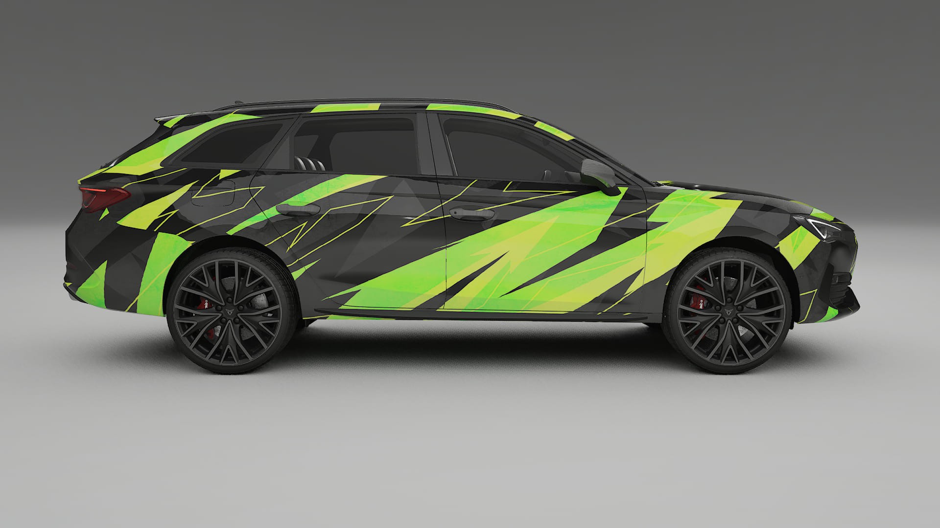 Seat Leon Cupra KL NINJA TURTLES – Design-Wrap PPF-Kit aus bedruckbarer Polyurethanfolie