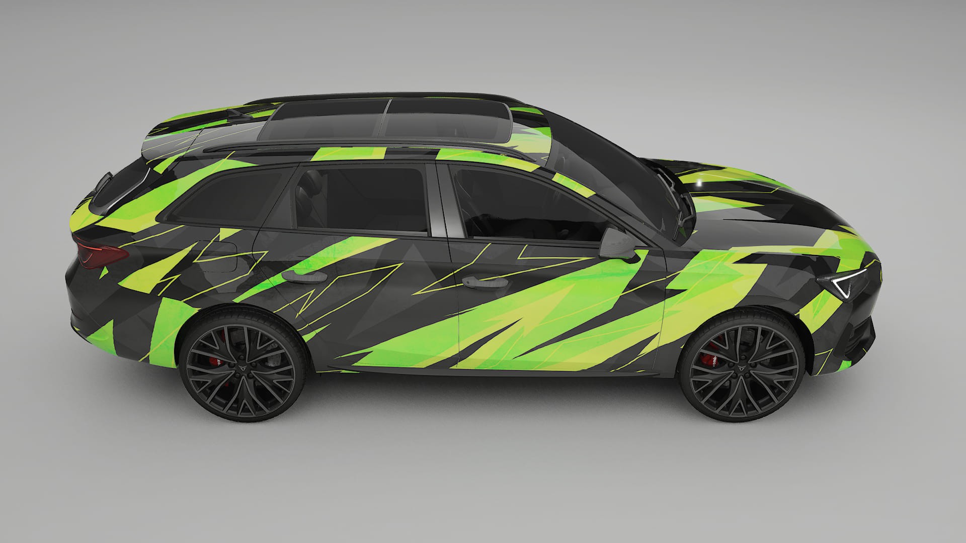 Seat Leon Cupra KL NINJA TURTLES Designed Wrap PPF Kit – Printable Polyurethane Film