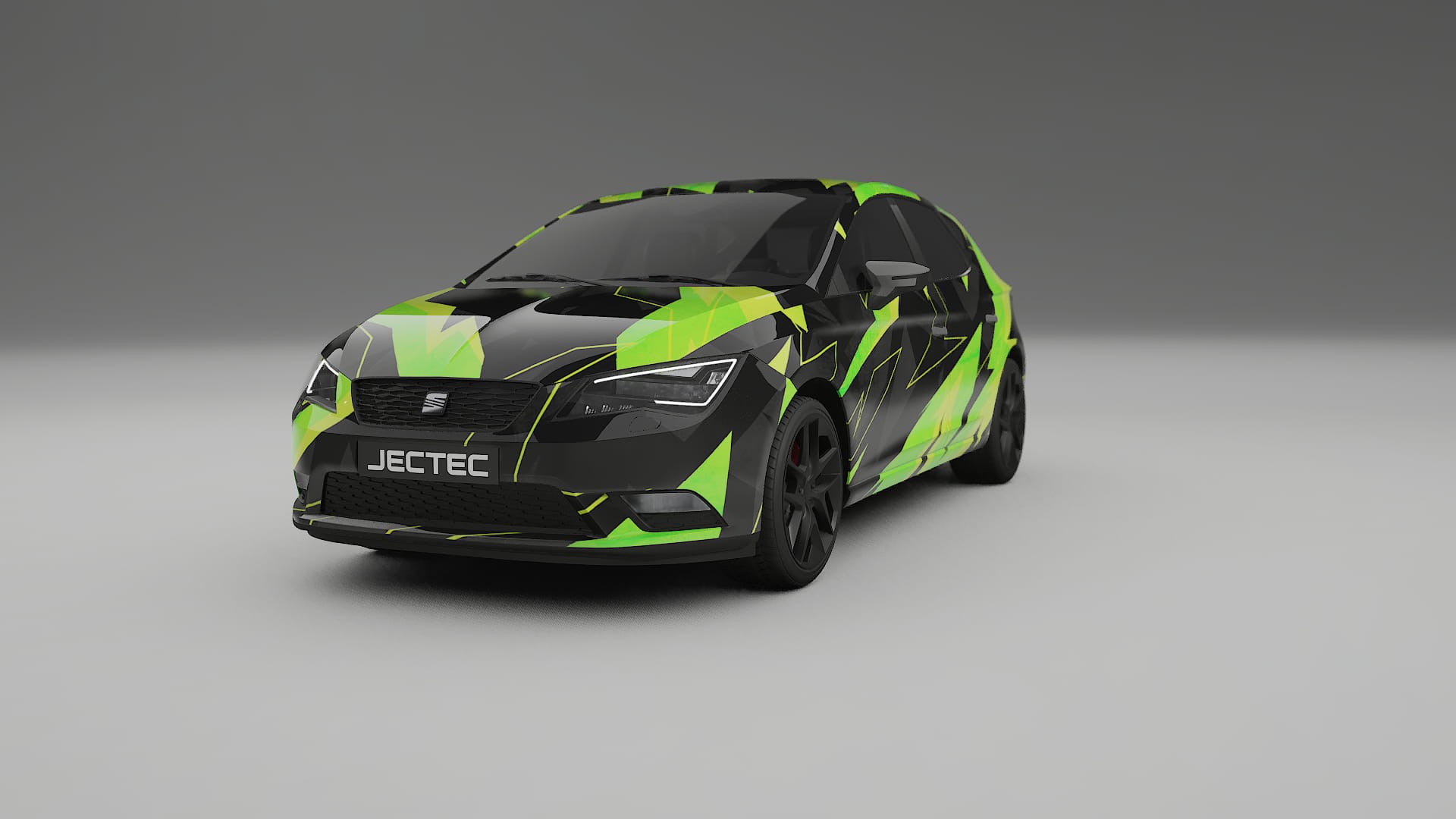 Seat Leon FR 5F NINJA TURTLES – Design-Wrap PPF-Kit aus bedruckbarer Polyurethanfolie