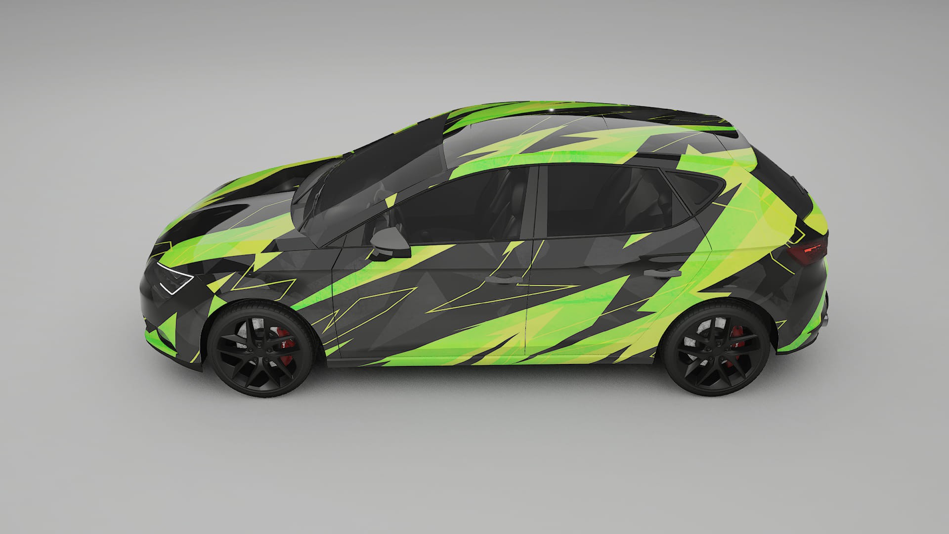 Seat Leon FR 5F NINJA TURTLES – Design-Wrap PPF-Kit aus bedruckbarer Polyurethanfolie