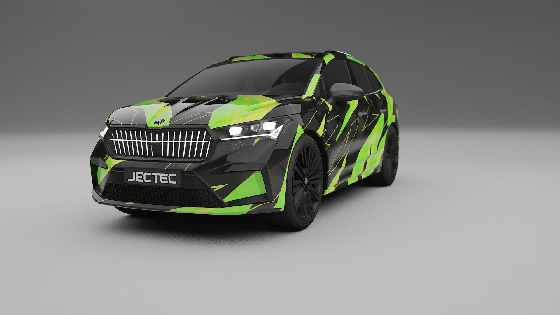 Škoda Enyaq MEB NINJA TURTLES – Design-Wrap PPF-Kit aus bedruckbarer Polyurethanfolie