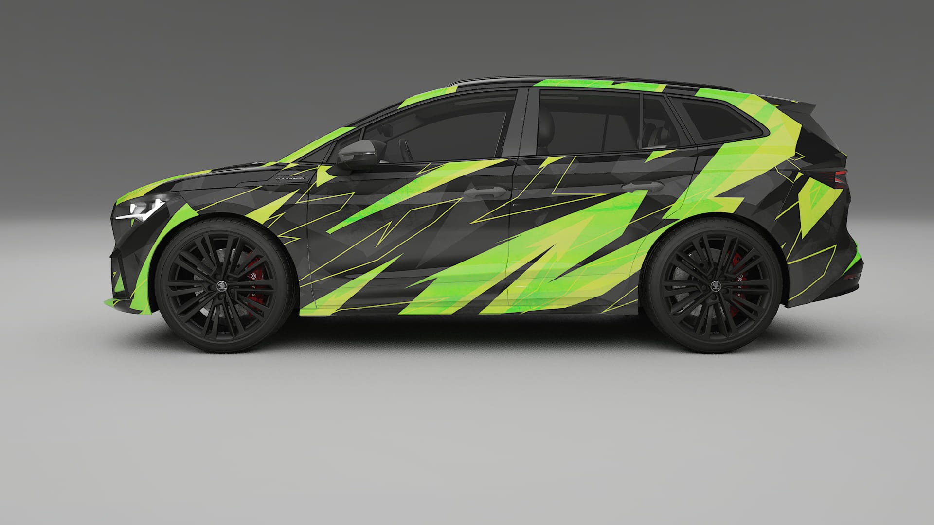 Škoda Enyaq MEB NINJA TURTLES – Design-Wrap PPF-Kit aus bedruckbarer Polyurethanfolie