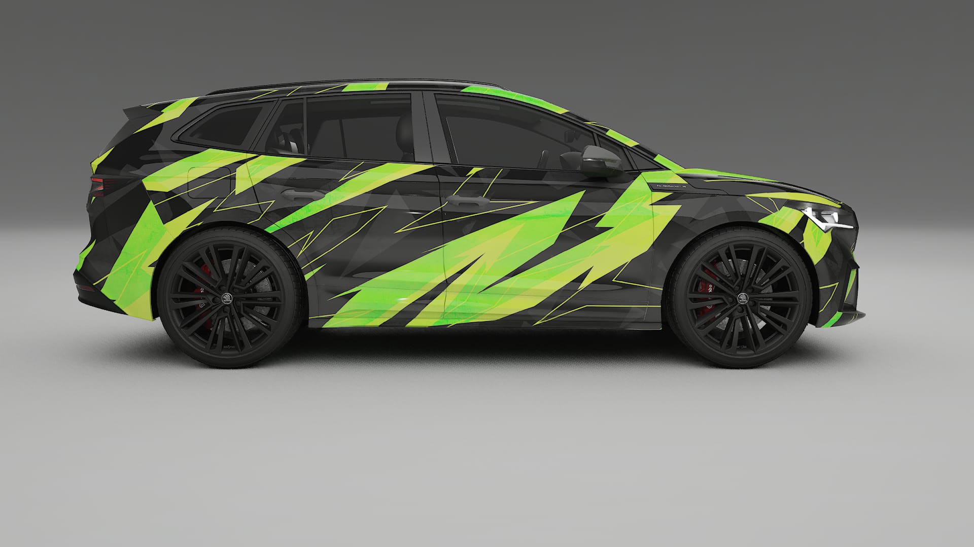 Škoda Enyaq MEB NINJA TURTLES Designed Wrap PPF Kit – Printable Polyurethane Film