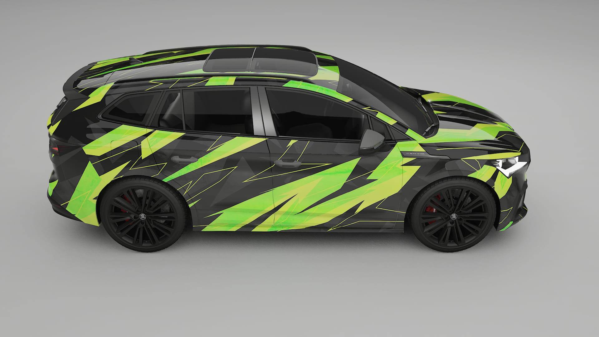Škoda Enyaq MEB NINJA TURTLES Designed Wrap PPF Kit – Printable Polyurethane Film