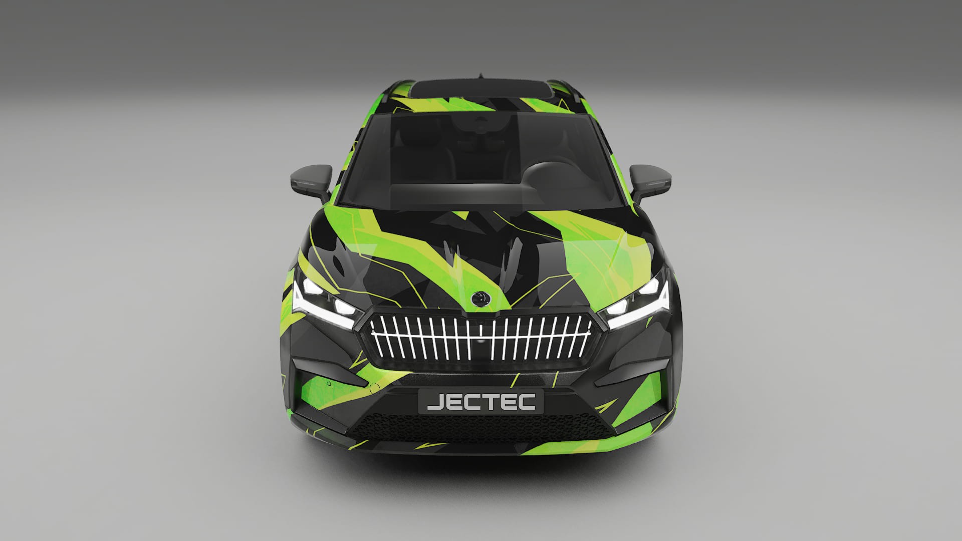 Škoda Enyaq MEB NINJA TURTLES Designed Wrap PPF Kit – Printable Polyurethane Film