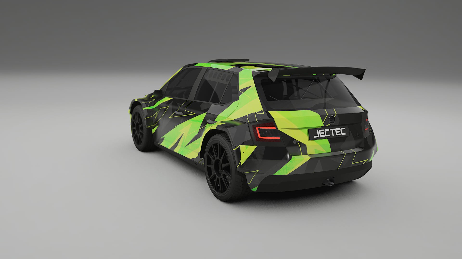 Škoda Fabia R5 6V NINJA TURTLES – Design-Wrap PPF-Kit aus bedruckbarer Polyurethanfolie