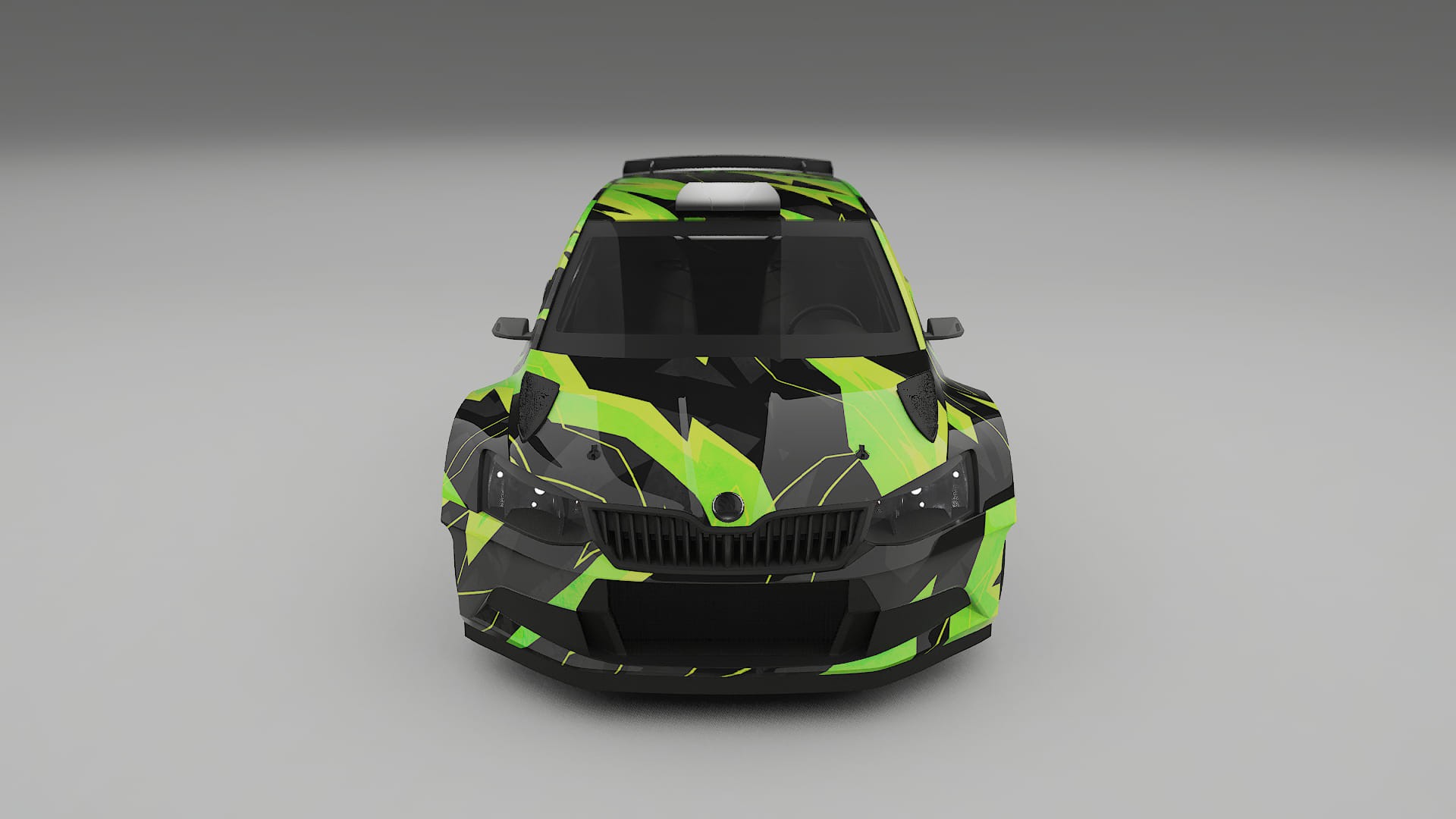 Škoda Fabia R5 6V NINJA TURTLES Designed Wrap PPF Kit – Printable Polyurethane Film