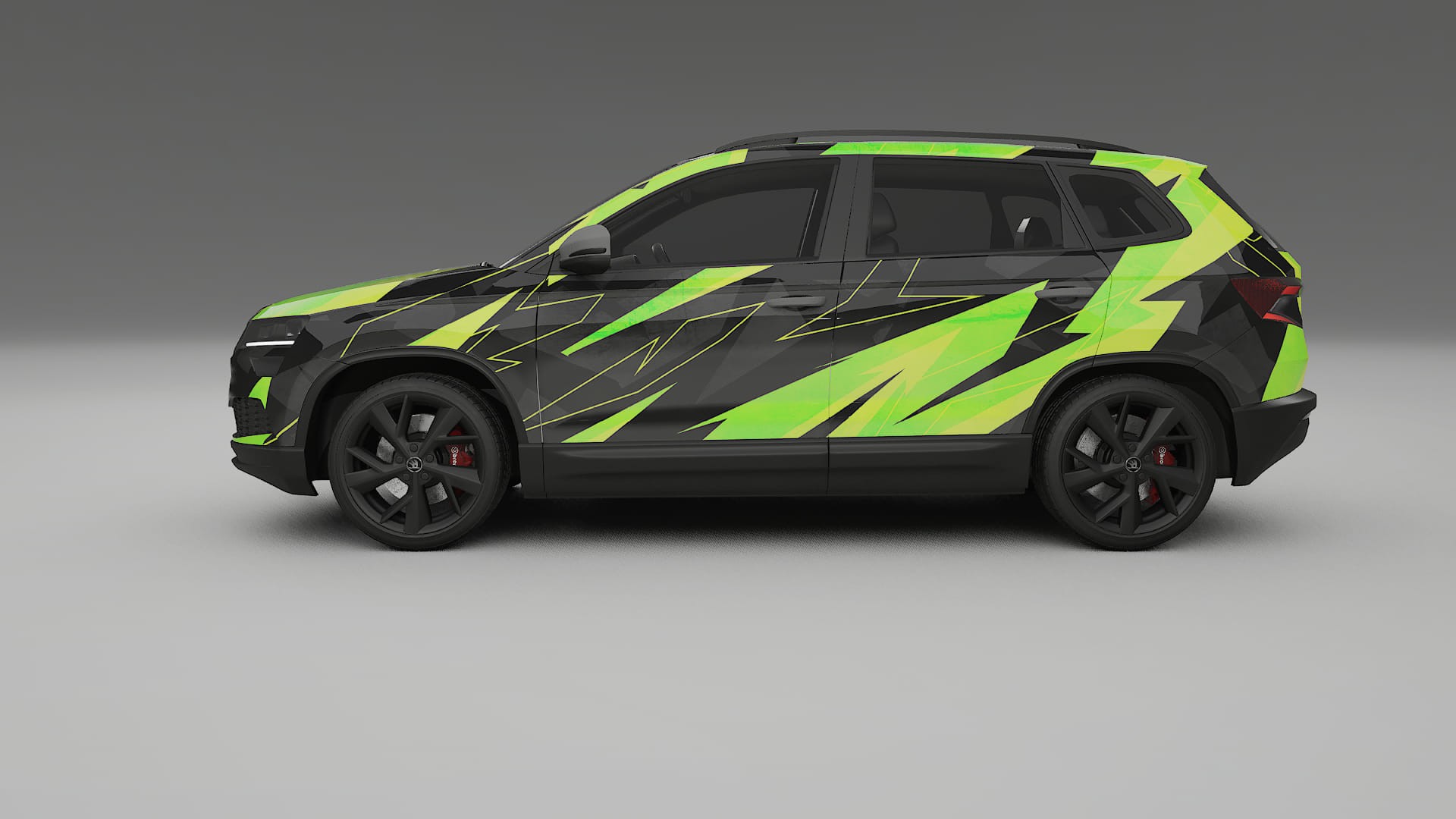 Škoda Karoq NU7 NINJA TURTLES Designed Wrap PPF Kit – Printable Polyurethane Film