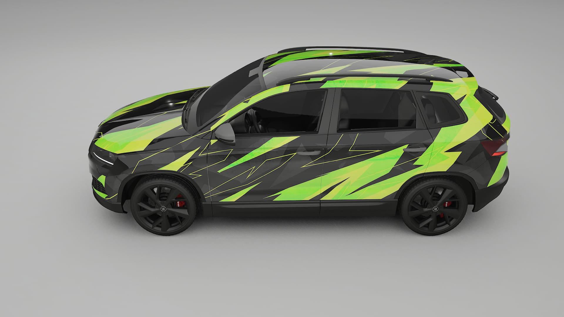 Škoda Karoq NU7 NINJA TURTLES – Design-Wrap PPF-Kit aus bedruckbarer Polyurethanfolie