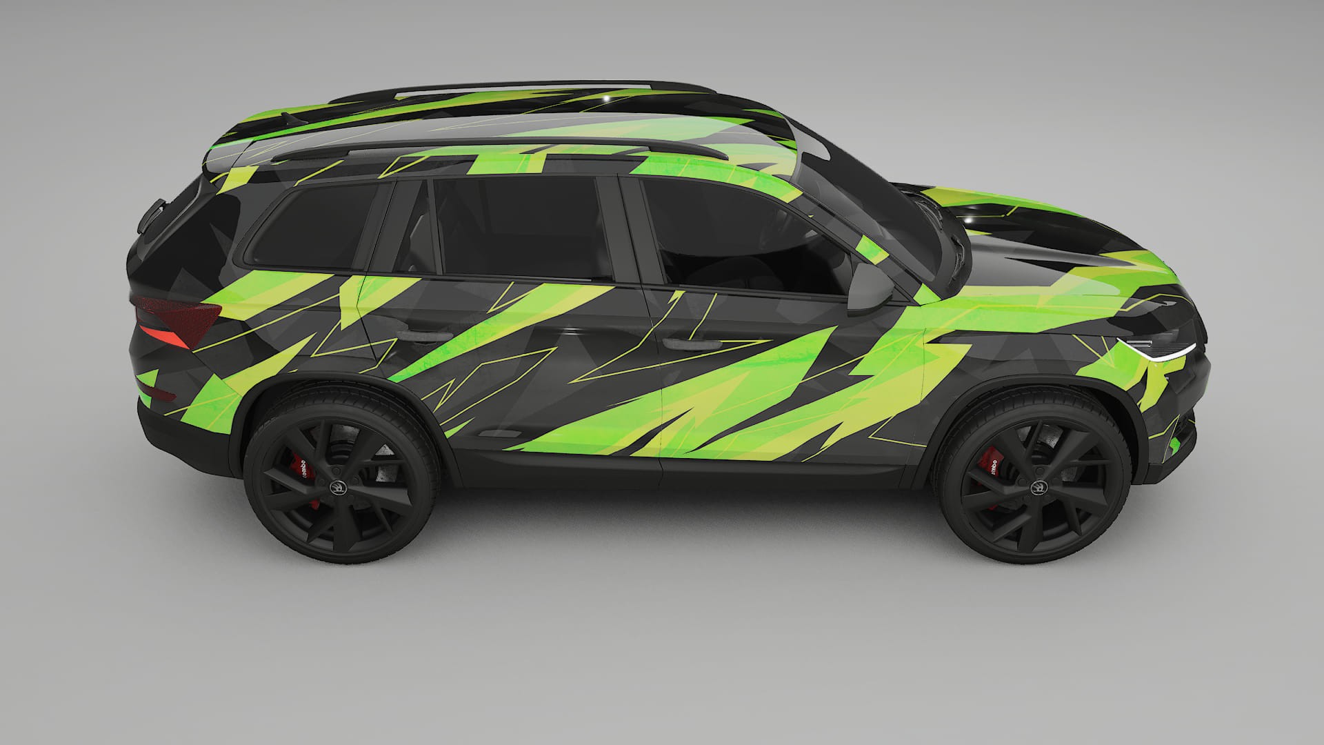 Škoda Kodiaq NS7 NINJA TURTLES – Design-Wrap PPF-Kit aus bedruckbarer Polyurethanfolie