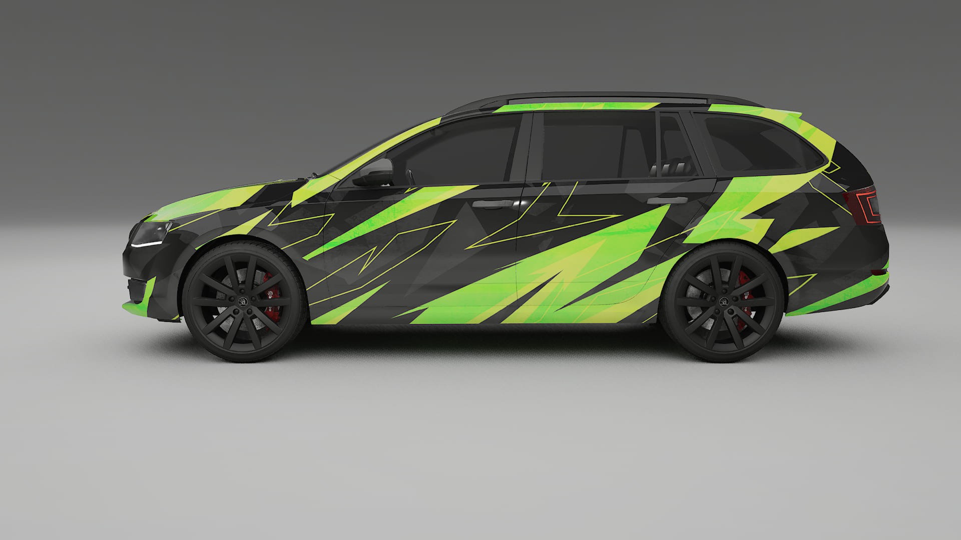 Škoda Octavia combi 5E NINJA TURTLES Designed Wrap PPF Kit – Printable Polyurethane Film