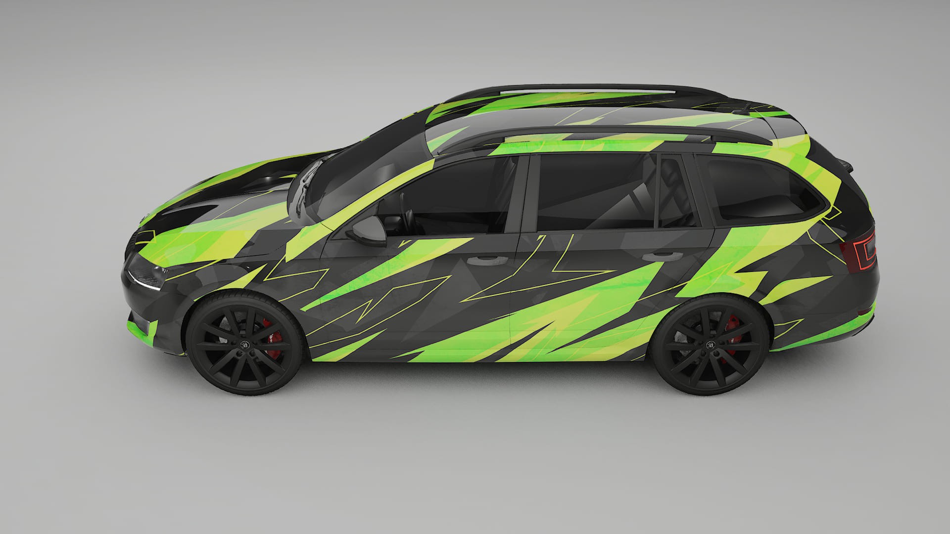 Škoda Octavia combi 5E NINJA TURTLES – Design-Wrap PPF-Kit aus bedruckbarer Polyurethanfolie