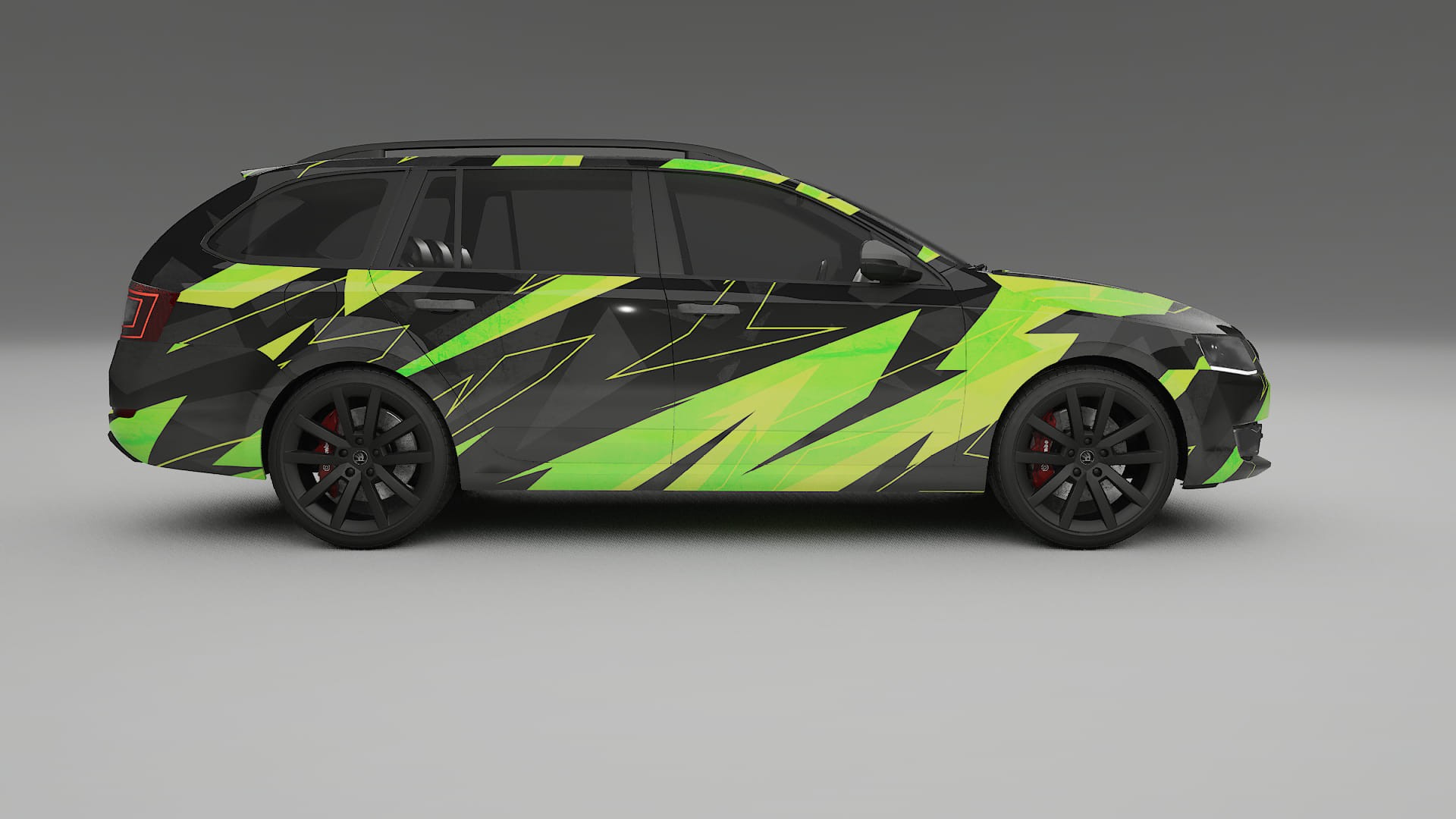 Škoda Octavia combi 5E NINJA TURTLES – Design-Wrap PPF-Kit aus bedruckbarer Polyurethanfolie