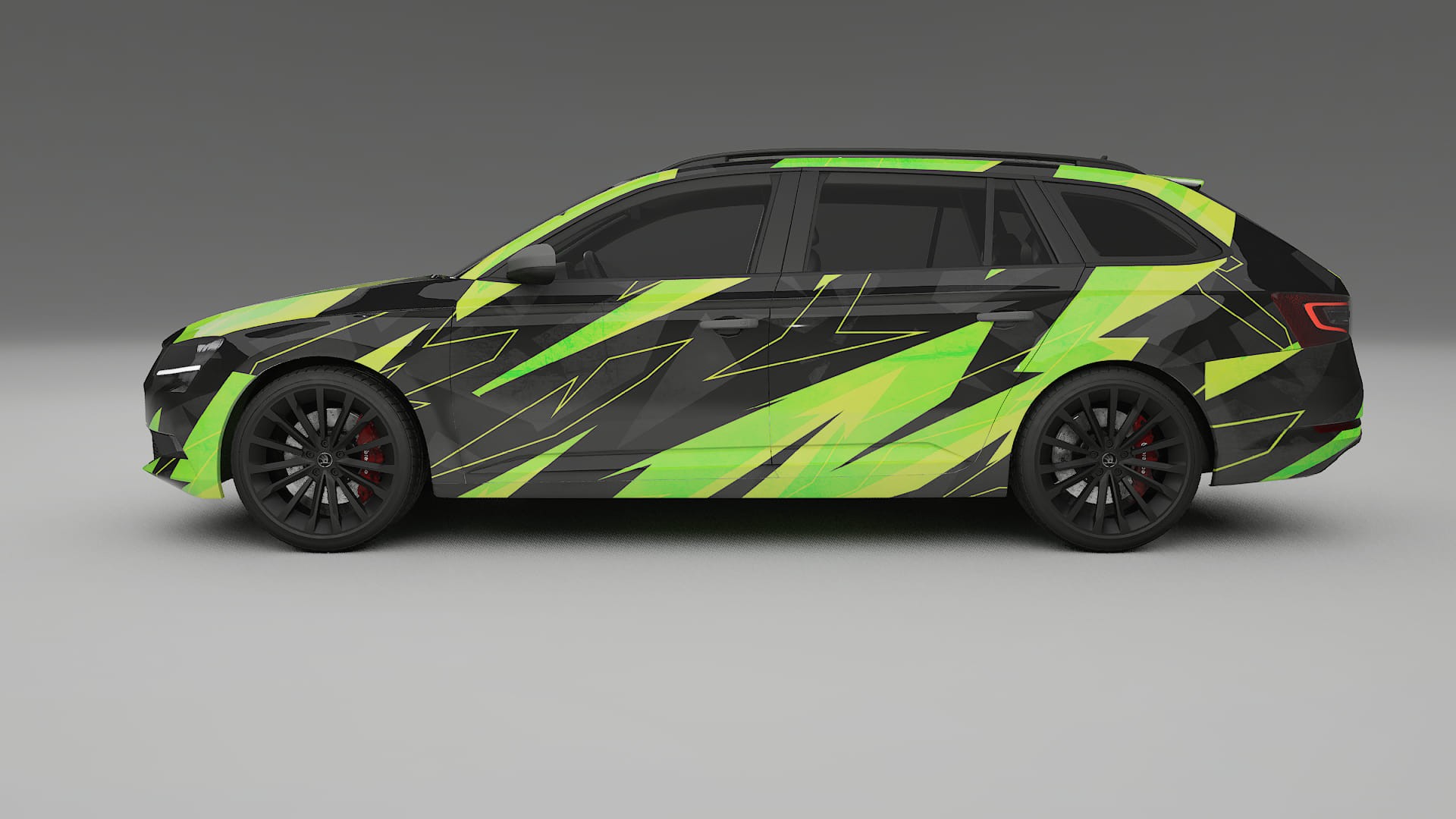 Škoda Superb B8 NINJA TURTLES – Design-Wrap PPF-Kit aus bedruckbarer Polyurethanfolie