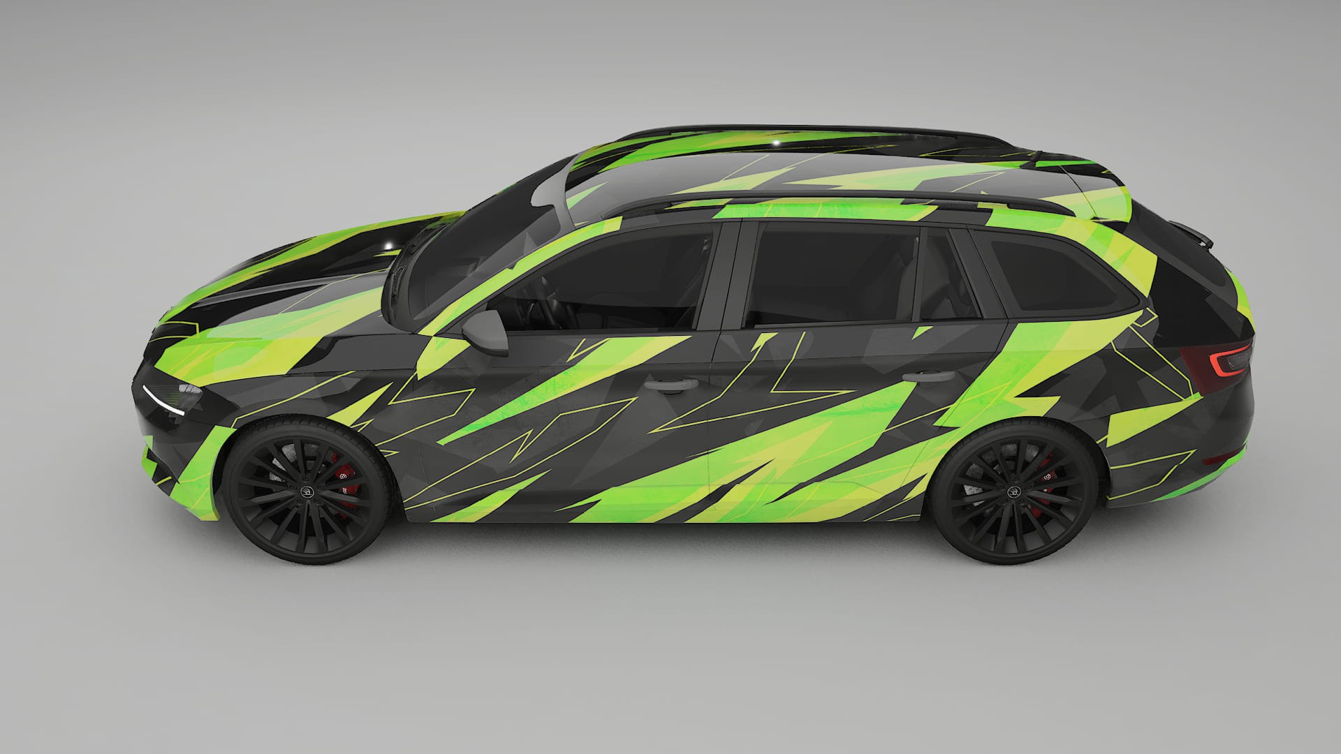Škoda Superb B8 NINJA TURTLES – Design-Wrap PPF-Kit aus bedruckbarer Polyurethanfolie