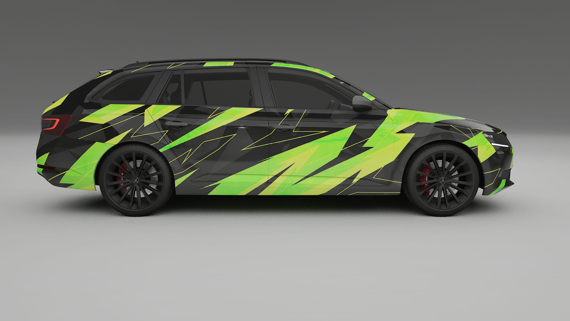 Škoda Superb B8 NINJA TURTLES – Design-Wrap PPF-Kit aus bedruckbarer Polyurethanfolie