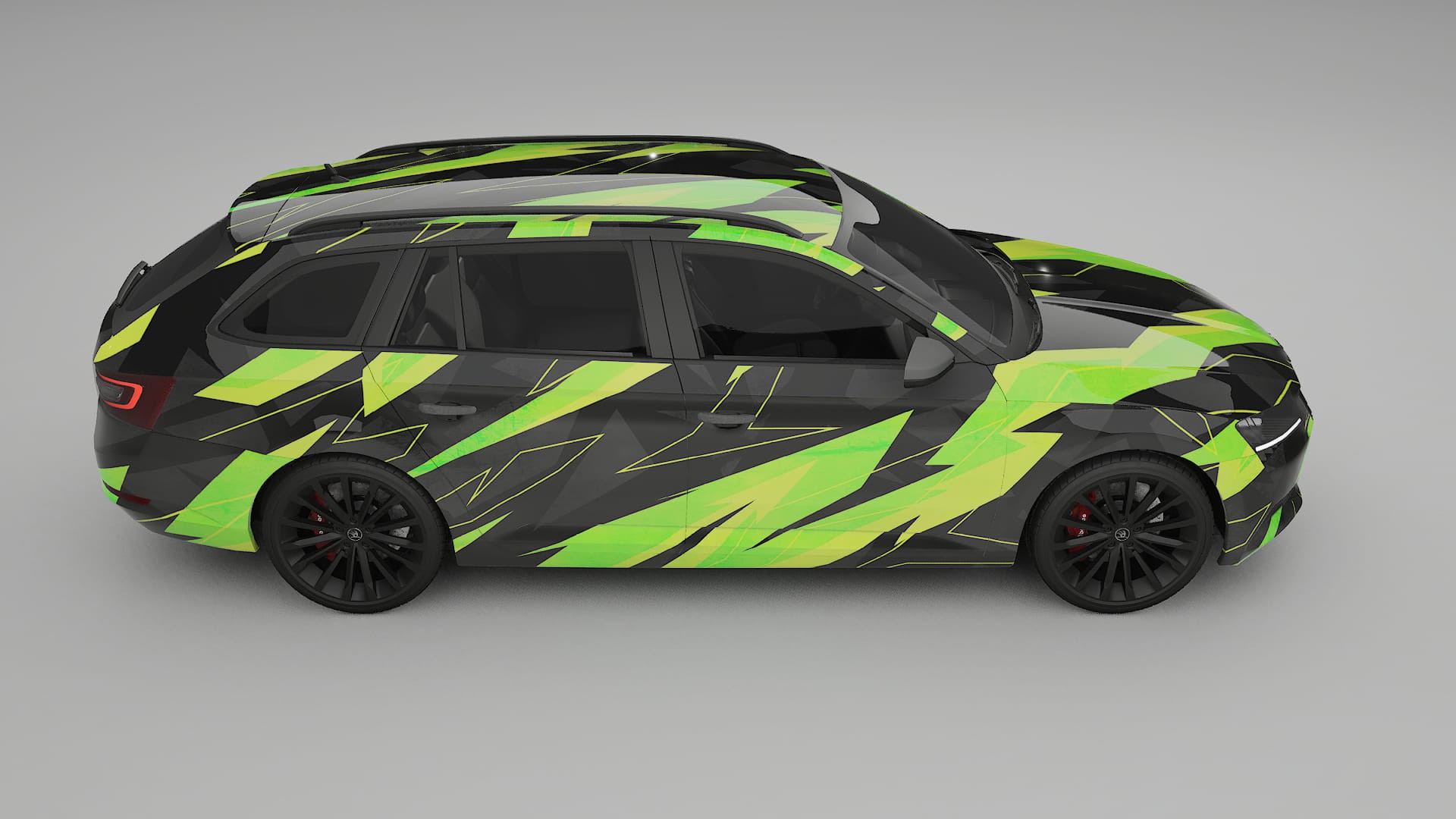Škoda Superb B8 NINJA TURTLES – Design-Wrap PPF-Kit aus bedruckbarer Polyurethanfolie