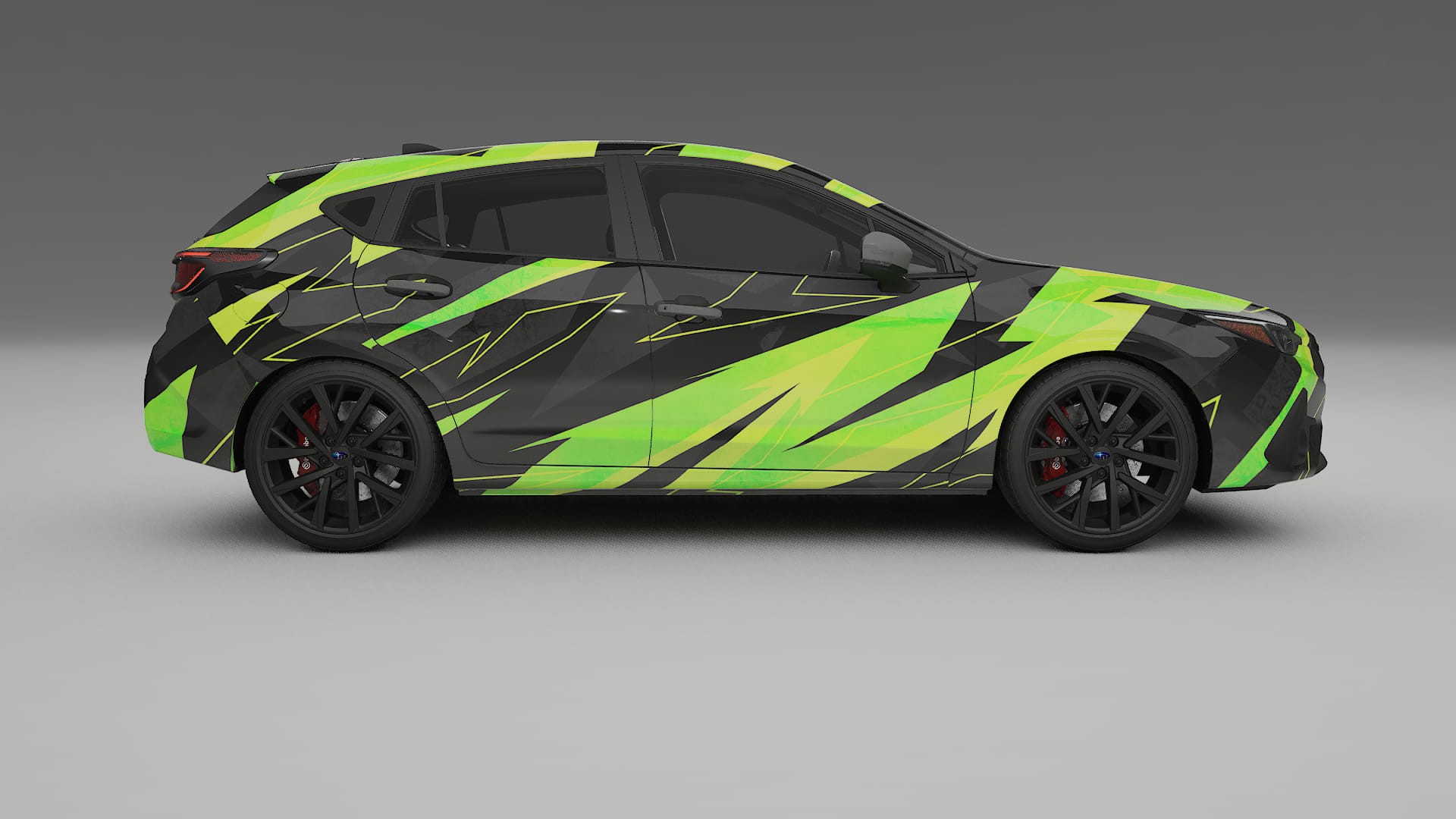 Subaru Impreza GU NINJA TURTLES – Design-Wrap PPF-Kit aus bedruckbarer Polyurethanfolie