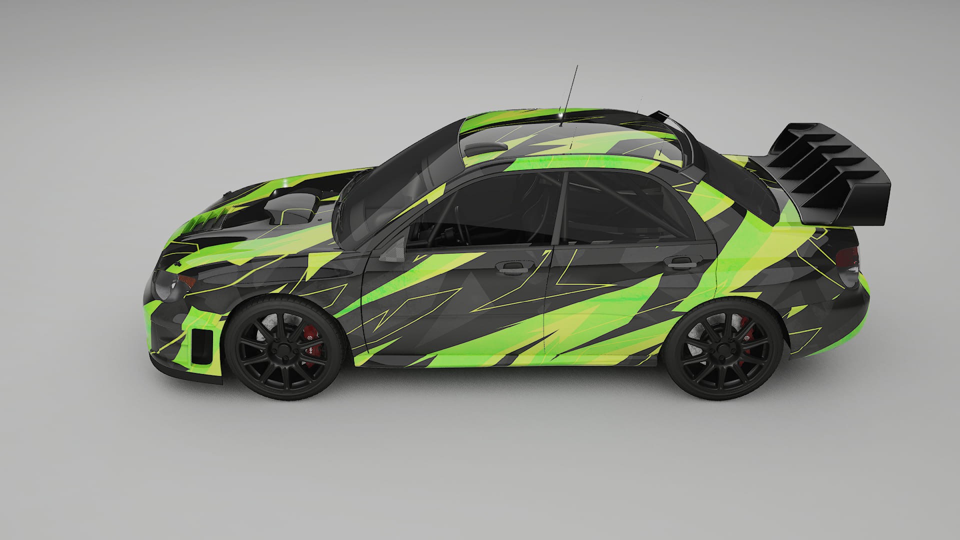 Subaru Impreza WRC GD NINJA TURTLES – Design-Wrap PPF-Kit aus bedruckbarer Polyurethanfolie