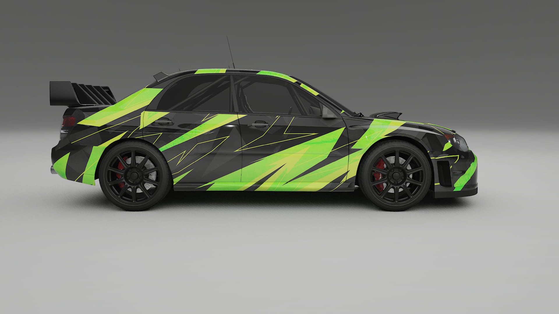 Subaru Impreza WRC GD NINJA TURTLES – Design-Wrap PPF-Kit aus bedruckbarer Polyurethanfolie