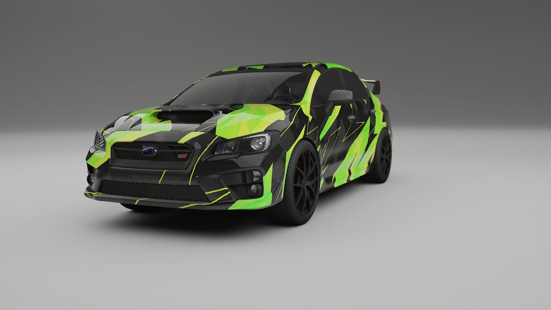 Subaru Impreza WRX Sti VA prefacelift pre-LCI NINJA TURTLES – Design-Wrap PPF-Kit aus bedruckbarer Polyurethanfolie