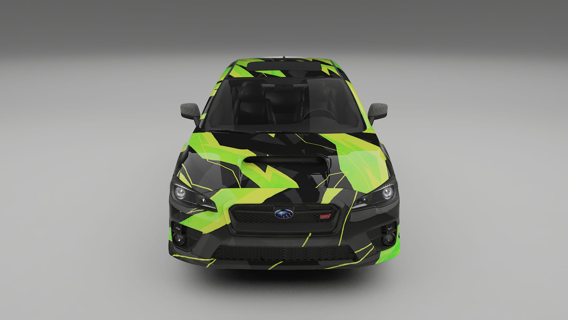 Subaru Impreza WRX Sti VA prefacelift pre-LCI NINJA TURTLES – Design-Wrap PPF-Kit aus bedruckbarer Polyurethanfolie