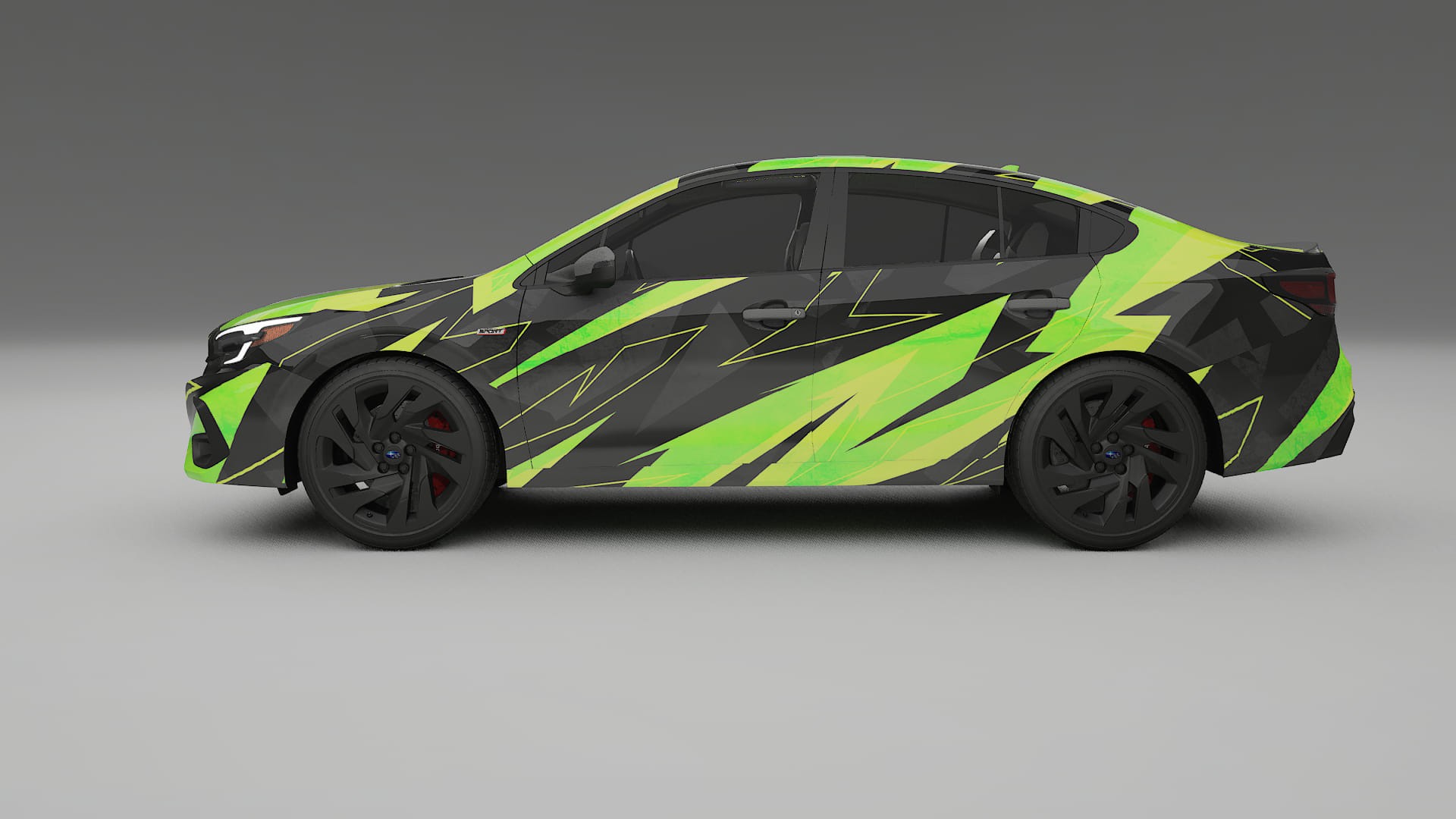 Subaru Legacy BW NINJA TURTLES – Design-Wrap PPF-Kit aus bedruckbarer Polyurethanfolie