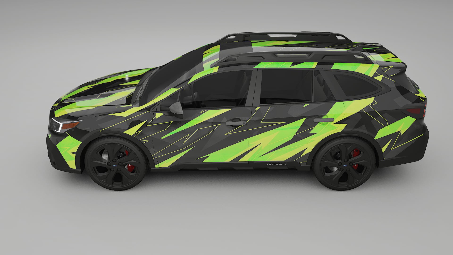 Subaru Outback VI BS prefacelift pre-LCI NINJA TURTLES – Design-Wrap PPF-Kit aus bedruckbarer Polyurethanfolie