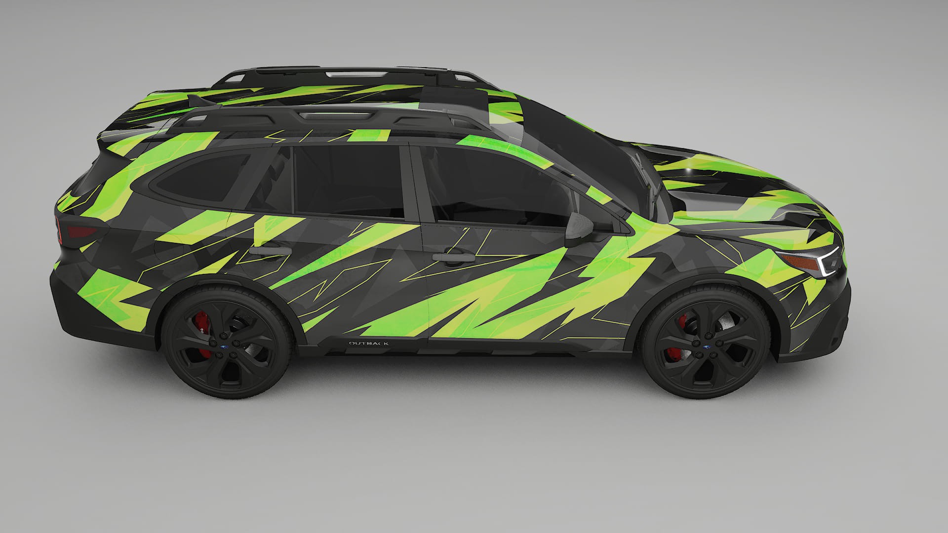 Subaru Outback VI BS prefacelift pre-LCI NINJA TURTLES – Design-Wrap PPF-Kit aus bedruckbarer Polyurethanfolie