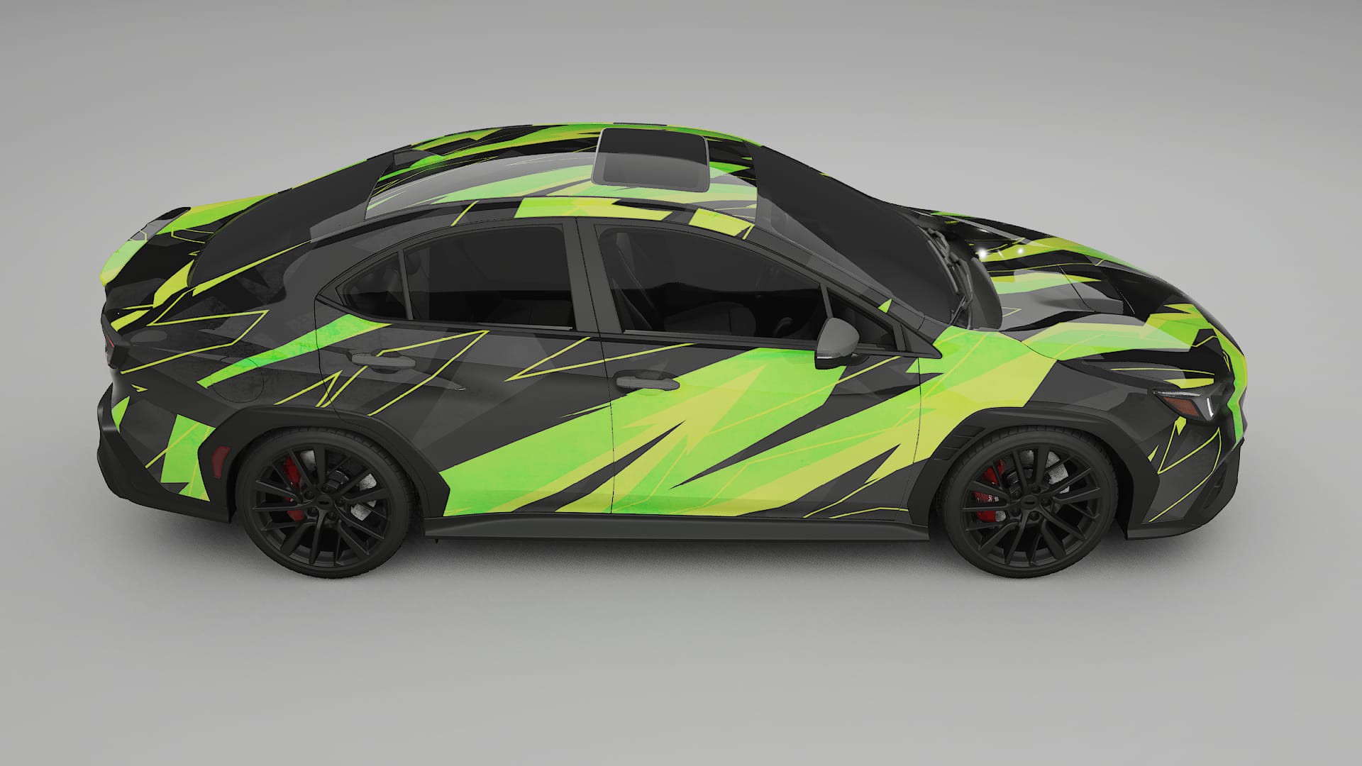 Subaru WRX VB NINJA TURTLES – Design-Wrap PPF-Kit aus bedruckbarer Polyurethanfolie
