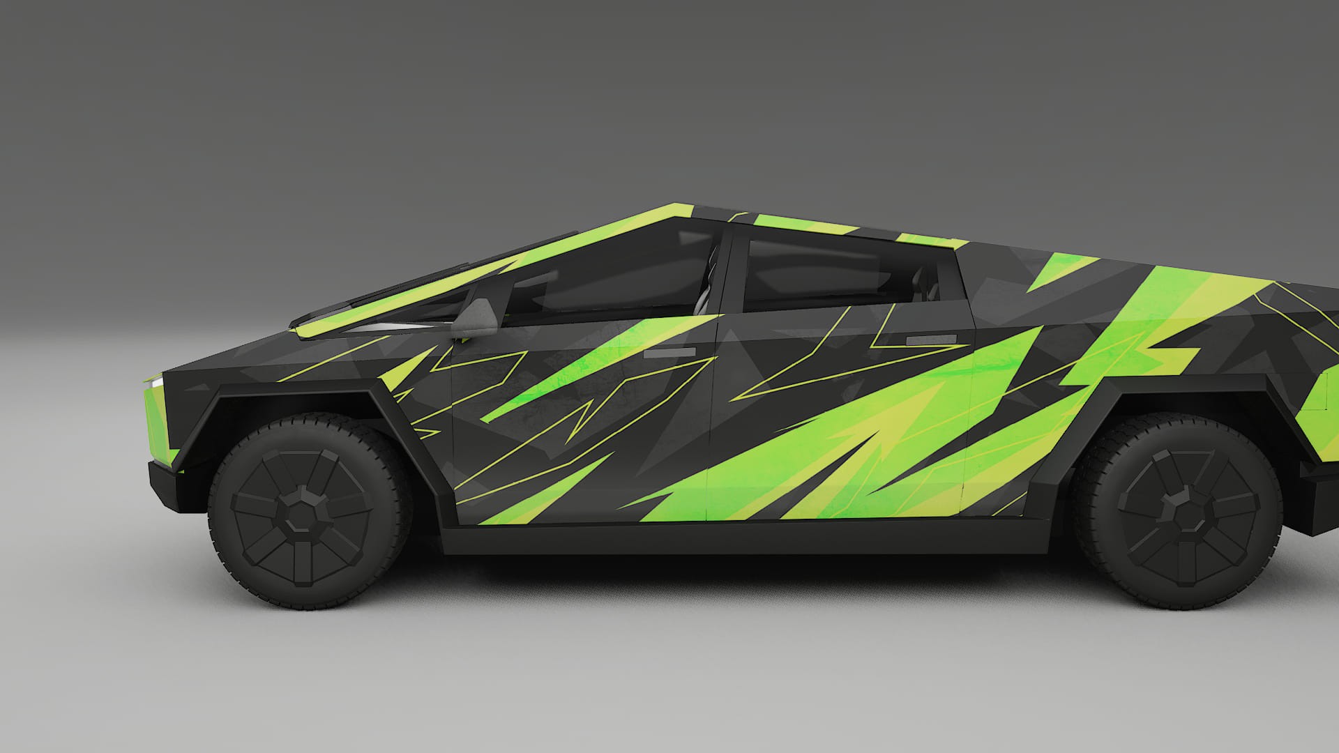 Tesla Cybertruck NINJA TURTLES Designed Wrap PPF Kit – Printable Polyurethane Film