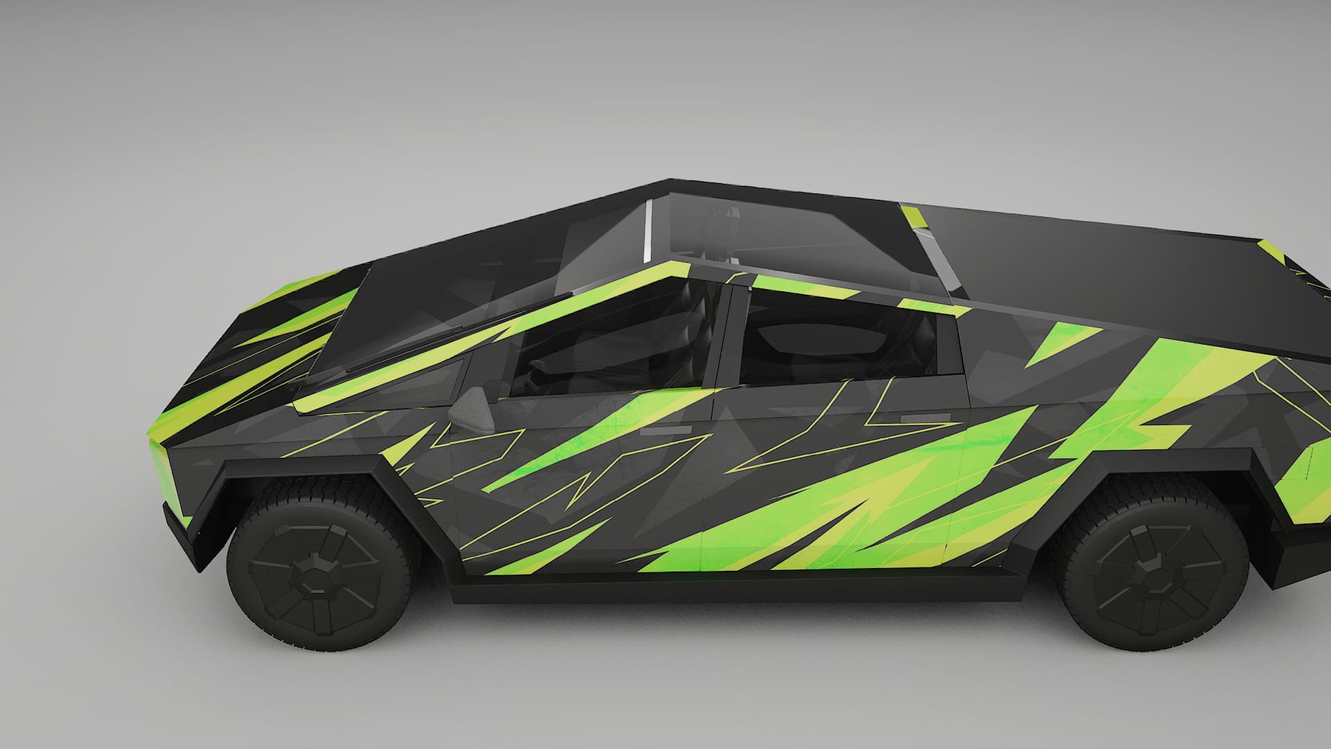 Tesla Cybertruck NINJA TURTLES Designed Wrap PPF Kit – Printable Polyurethane Film