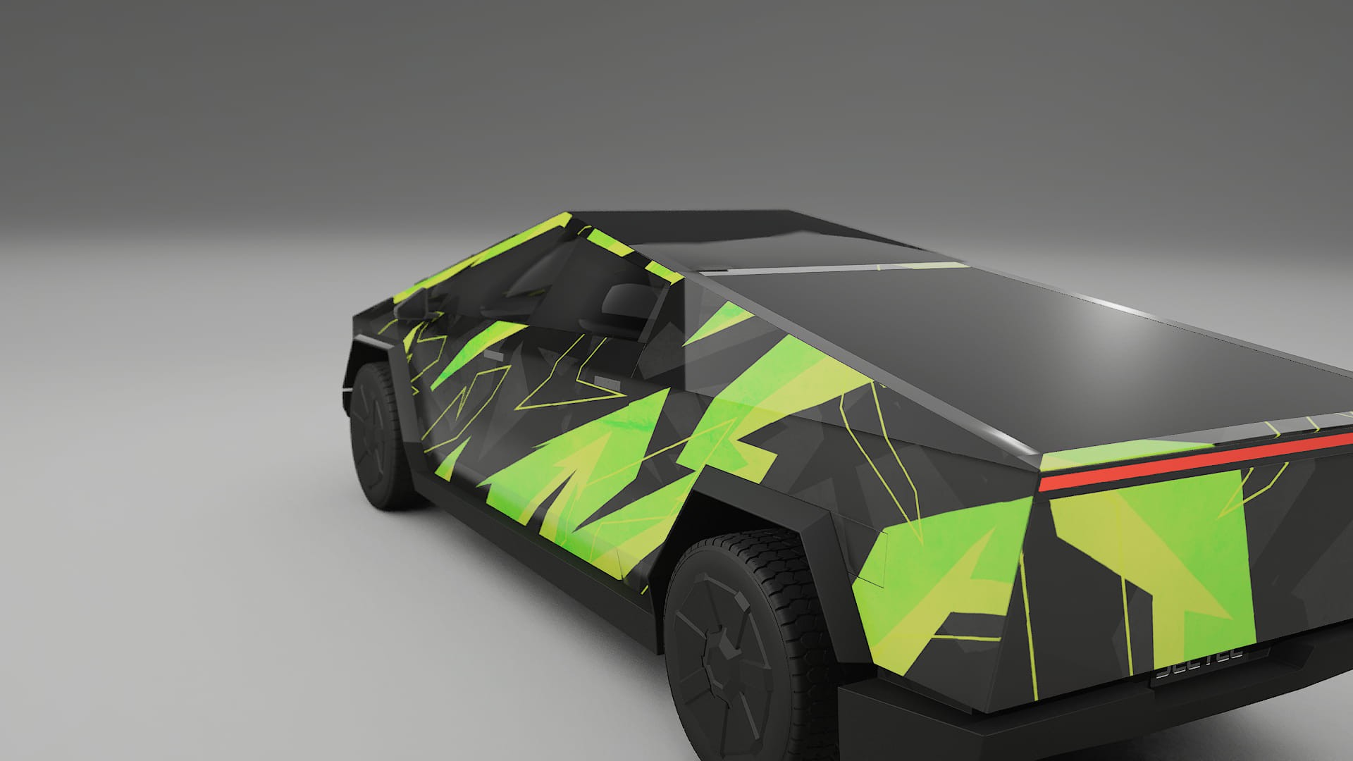 Tesla Cybertruck NINJA TURTLES – Design-Wrap PPF-Kit aus bedruckbarer Polyurethanfolie